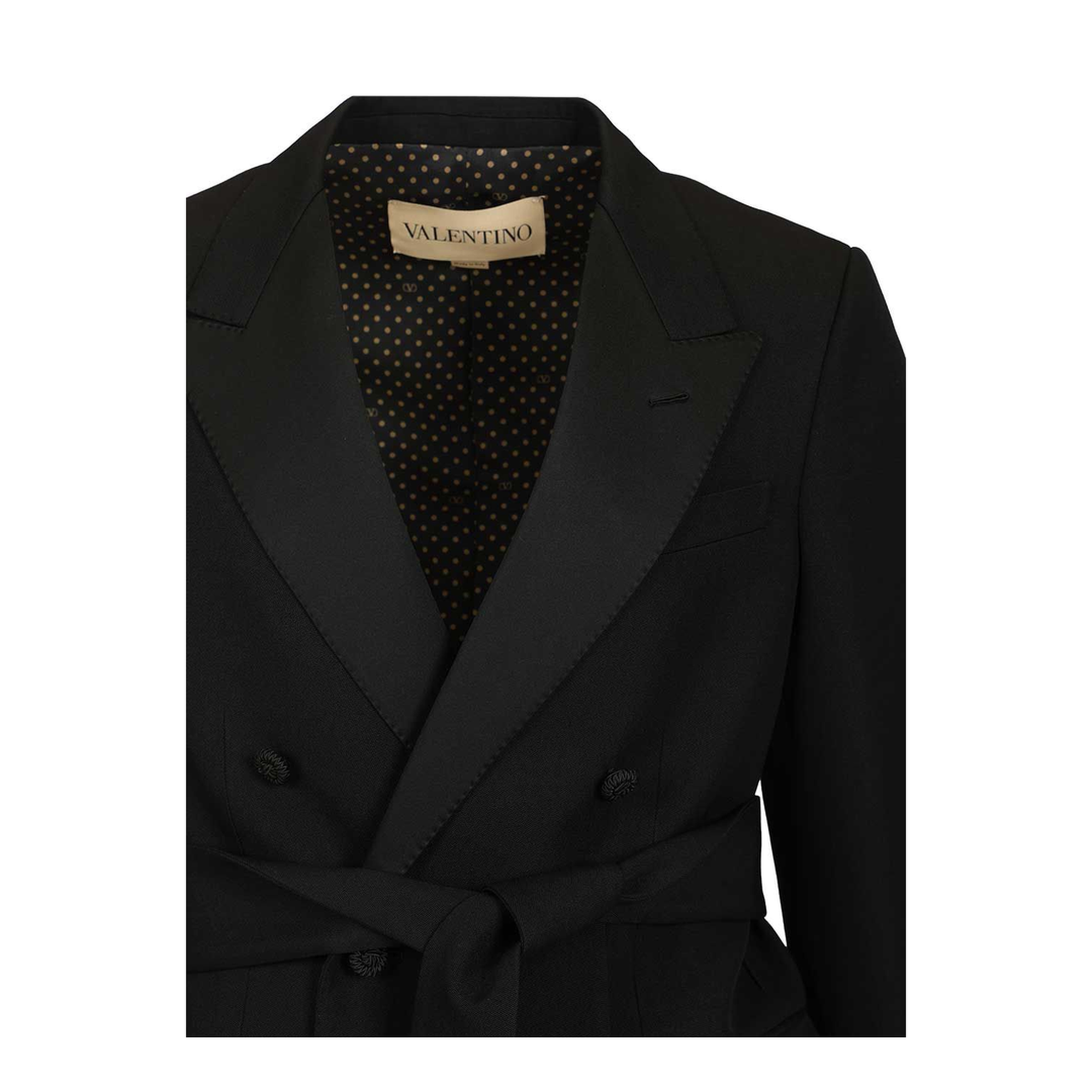 Virgin Wool Blazer With Belt