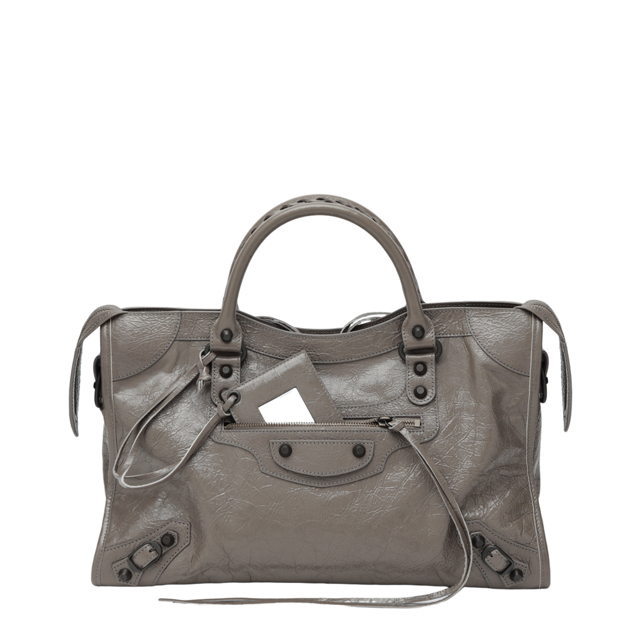 MAYFEYR - Balenciaga - City Medium Handbag In Dark Walnut Leather - 8657602ACFH5848