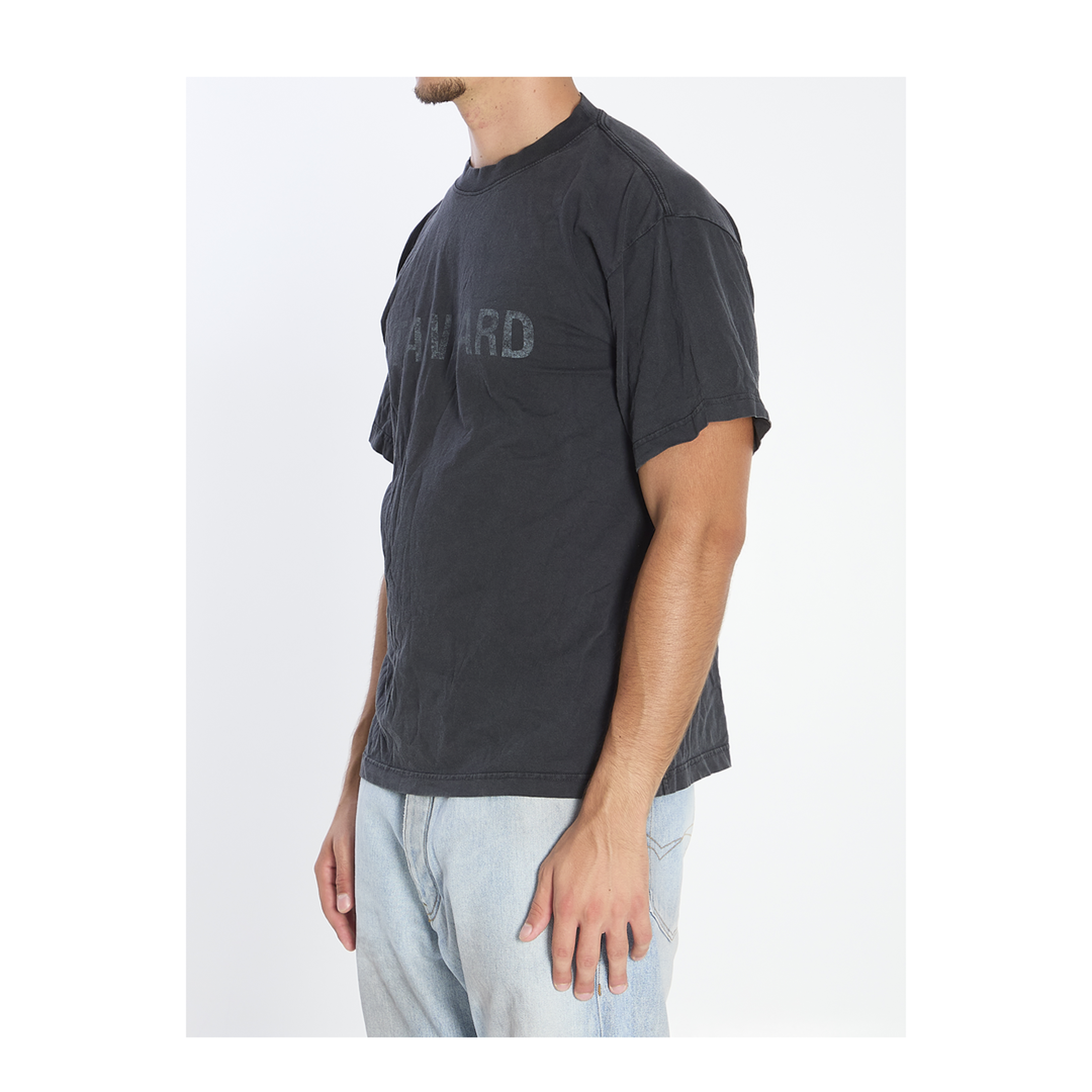 Standard T-Shirt Regular Fit in Black Faded