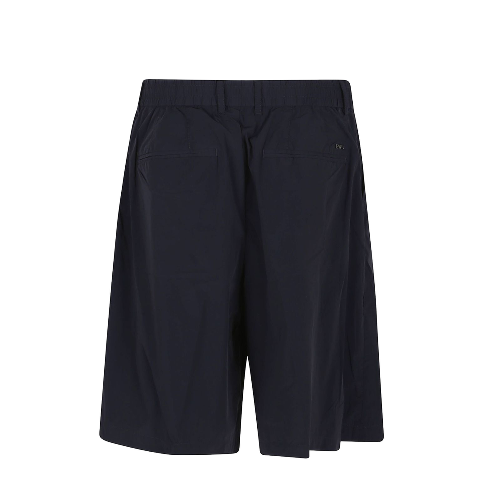 Stretch Nylon Elasticated-Back Bermuda Shorts