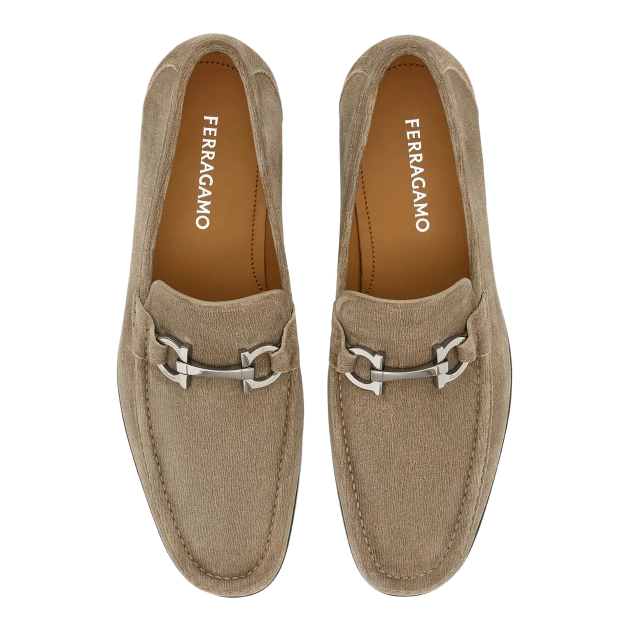 MAYFEYR - Ferragamo - Suede Loafers With Gancini Buckle - 0294570789601