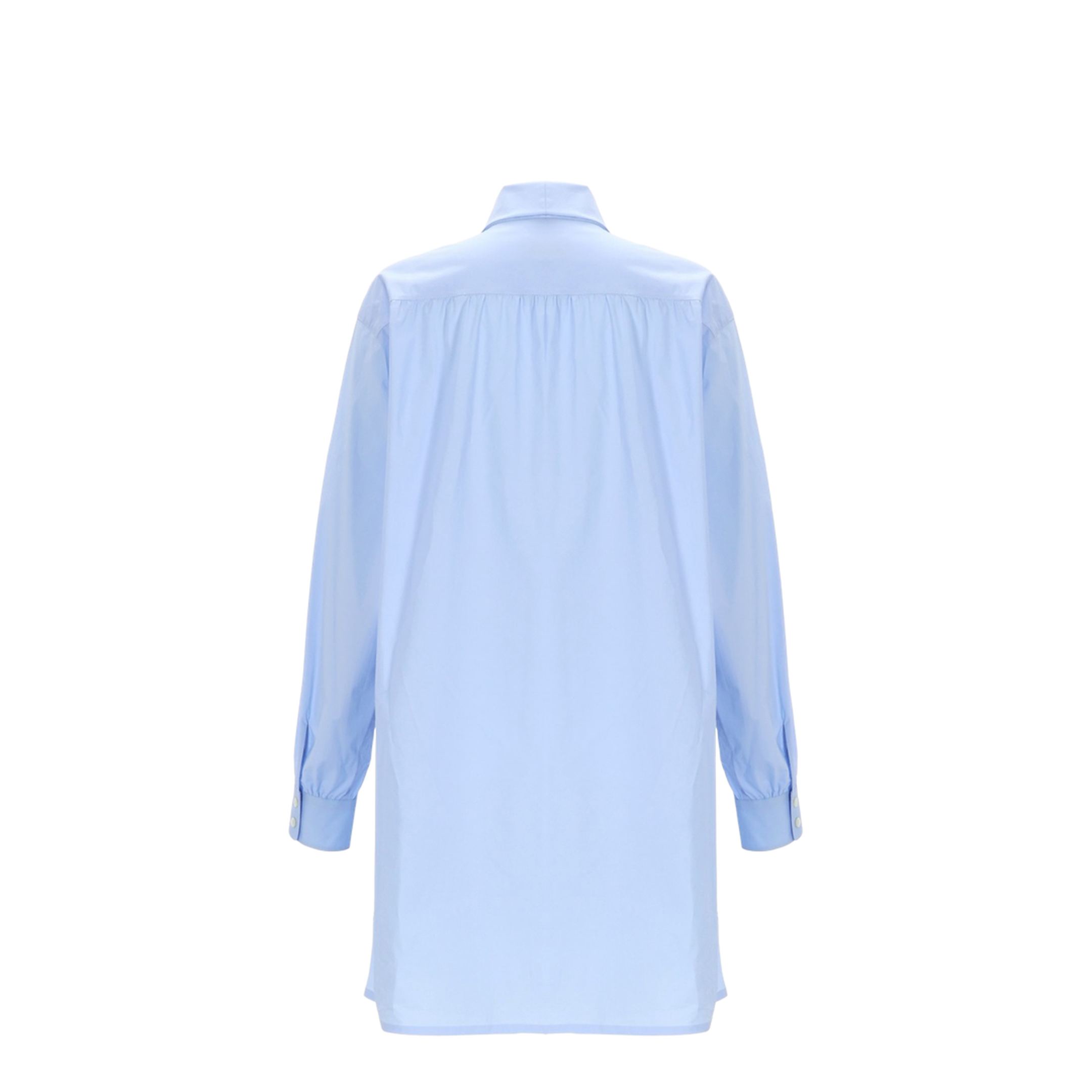 Bow-Detail Mini Shirt Dress