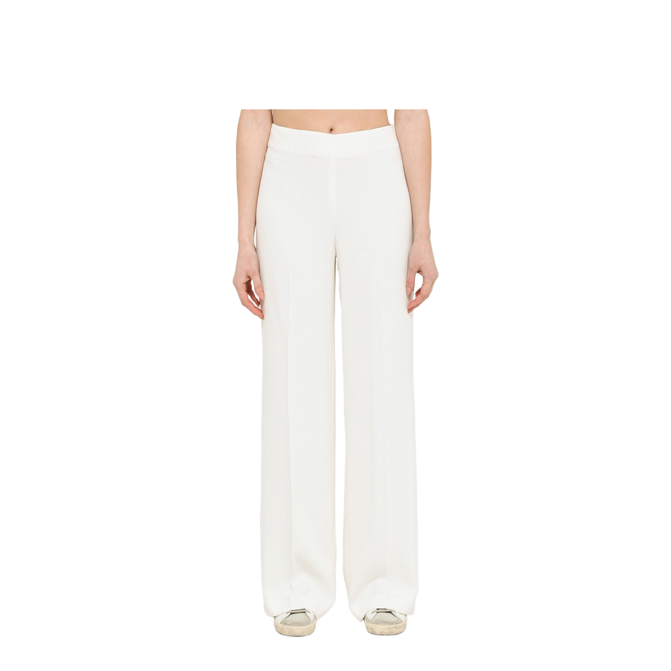 Wide Cream Trousers