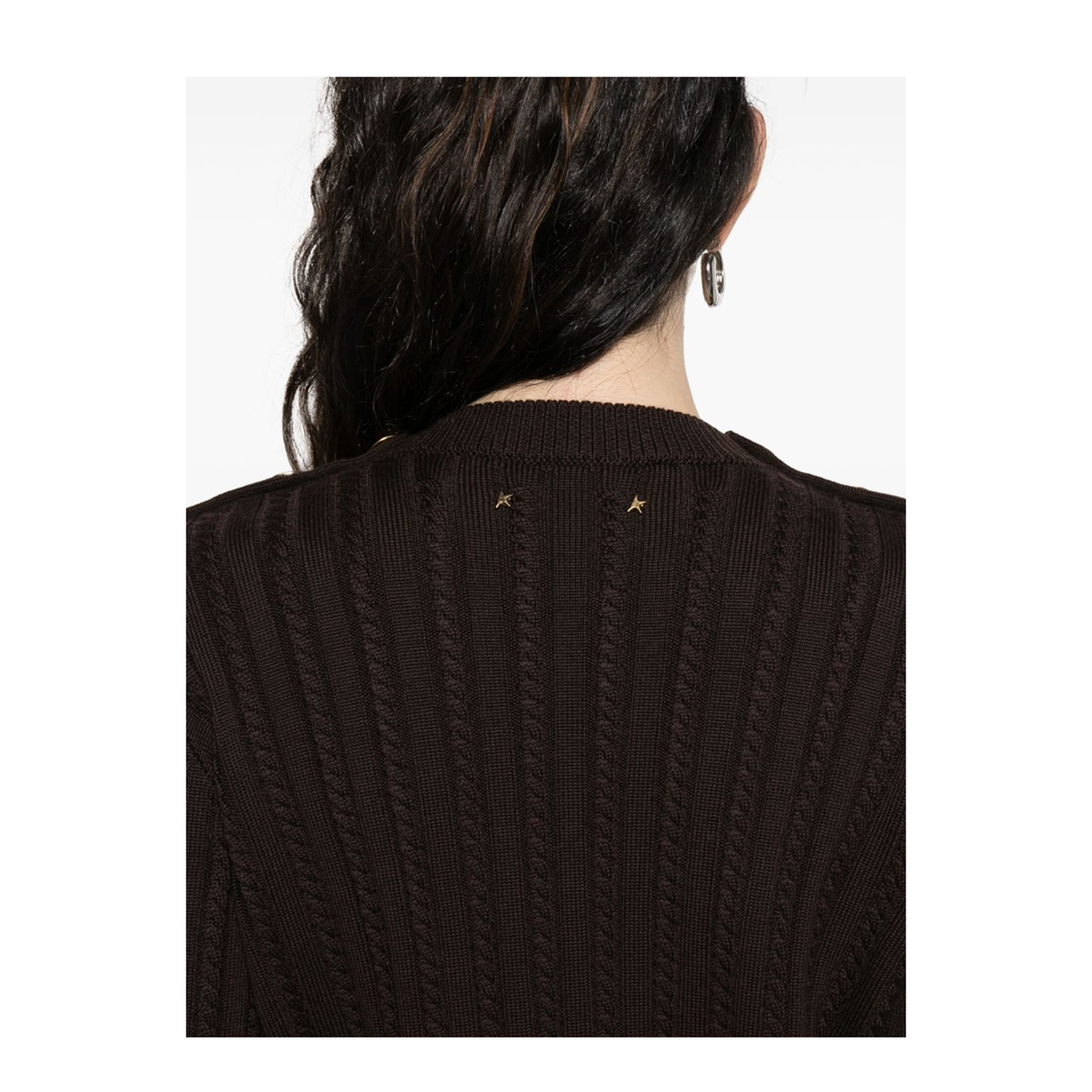 Coffee Brown Crew Neck Long Sleeve Sweater