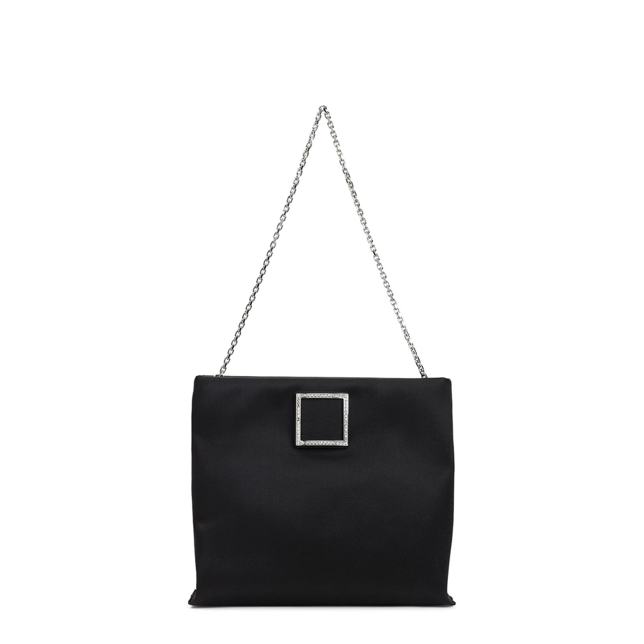 Trompette Clutch Satin Black