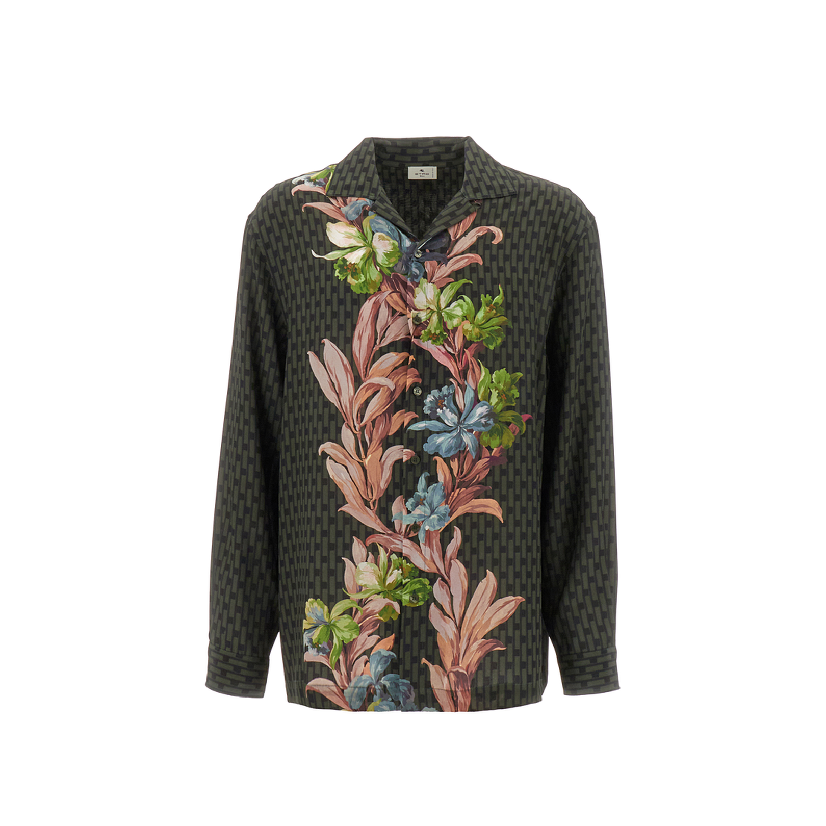 Embroidered Silk Shirt