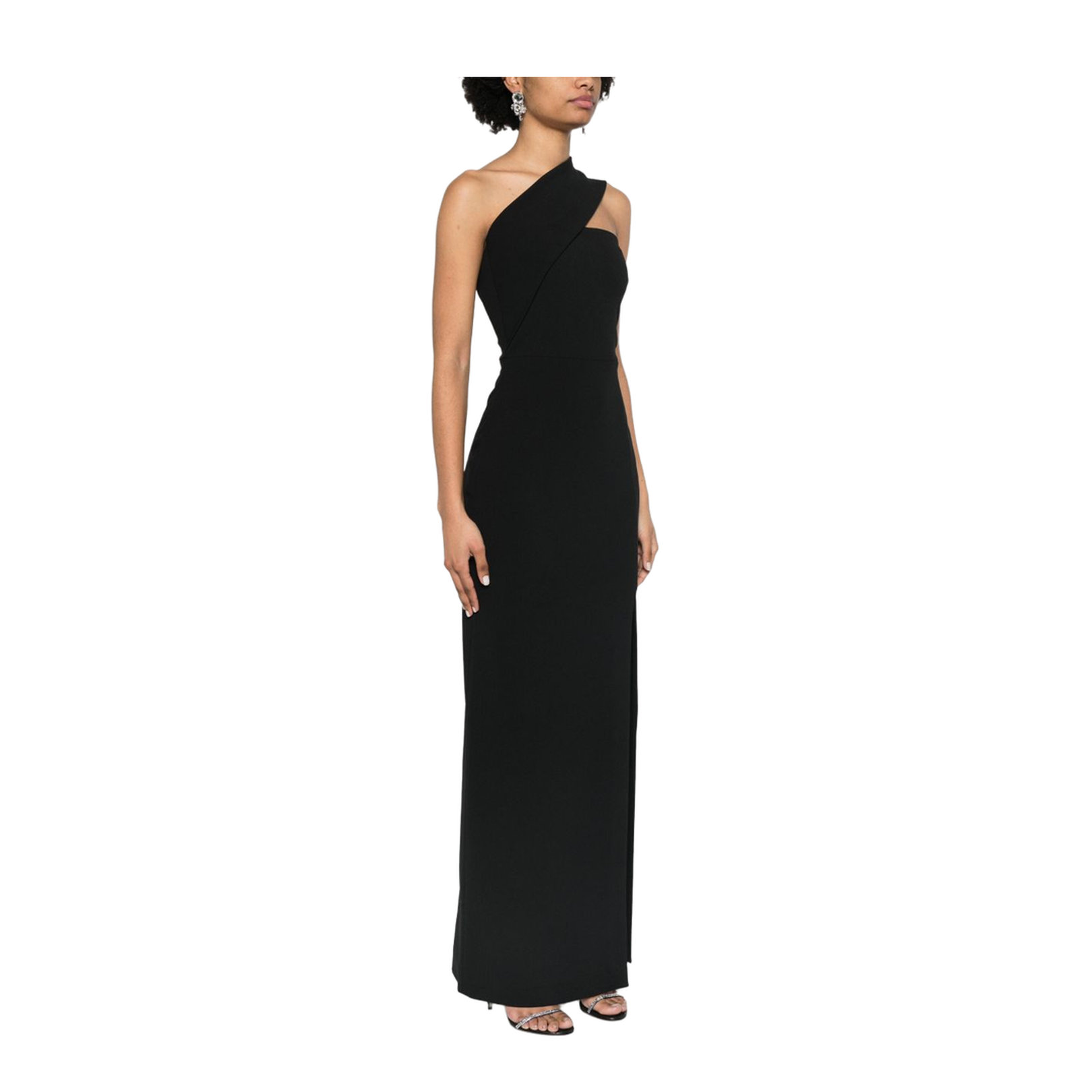 Asymmetric Neck Maxi Dress