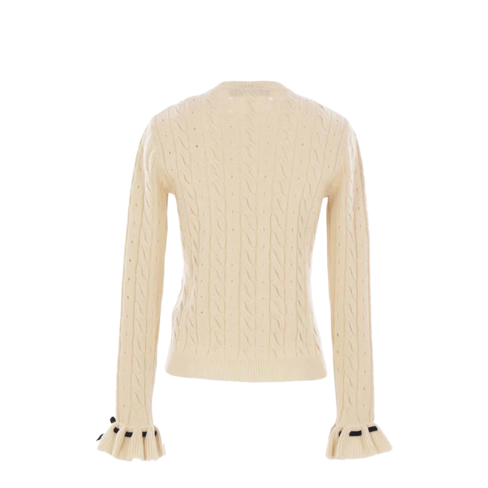 Wool Cable-Knit Sweater - Yellow