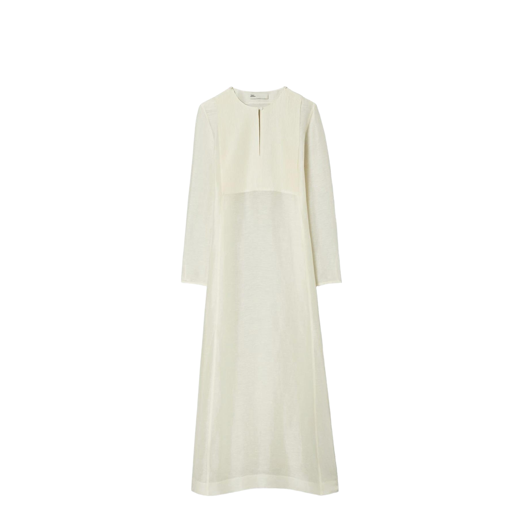 Ivory Linen Blend Caftan