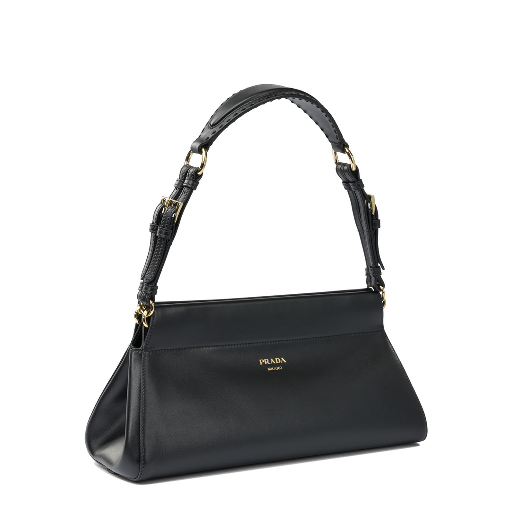Enchaîné Medium Leather Bag Black
