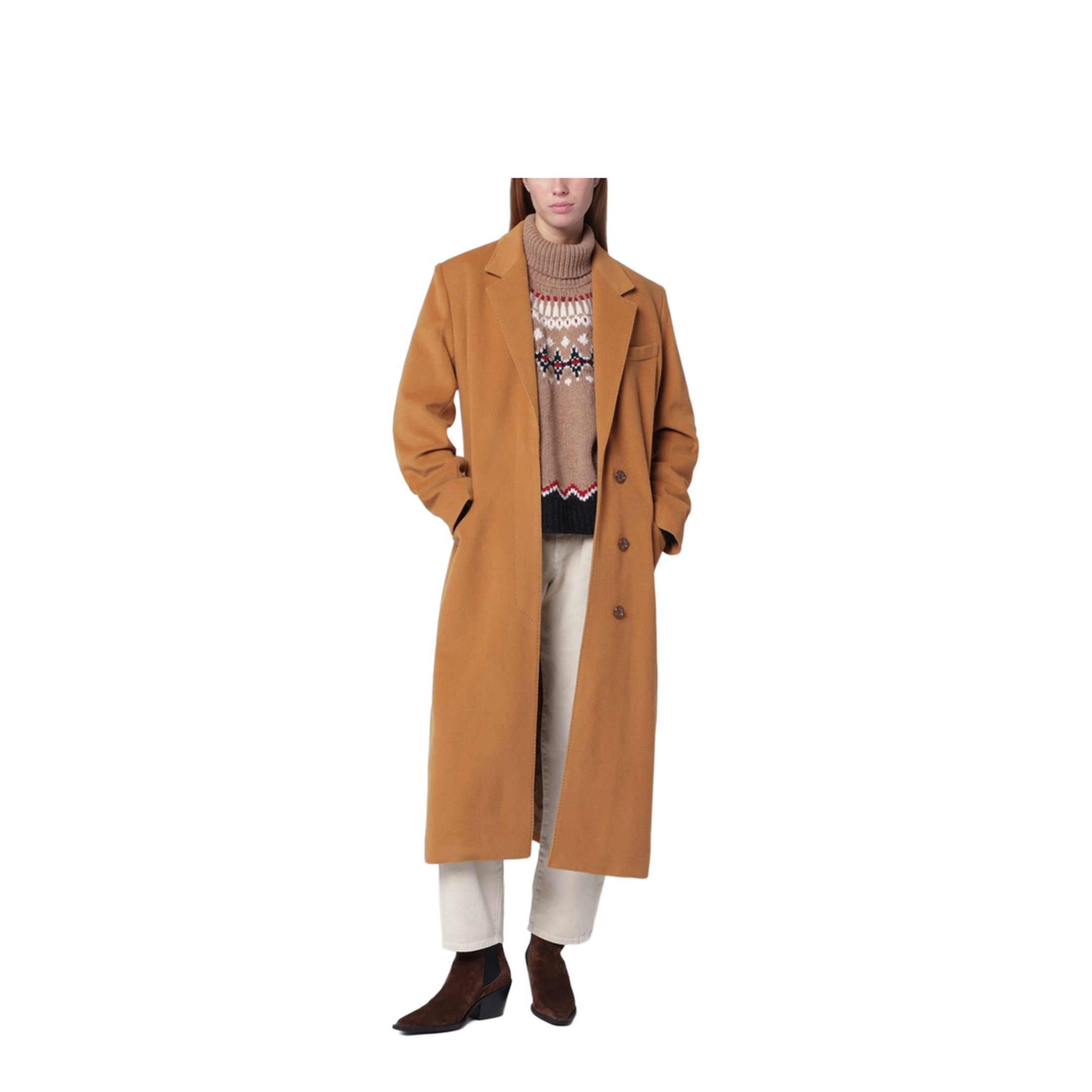 Camel Wool Blend Coat