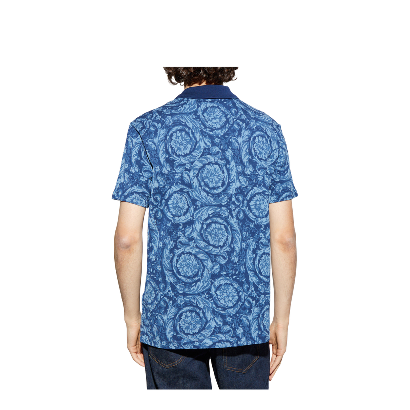 Polo Shirt with Barocco Pattern