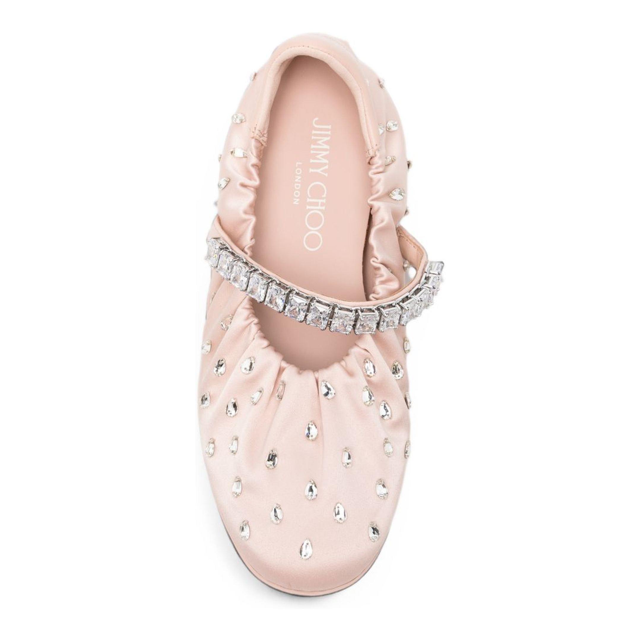 MAYFEYR - Jimmy Choo - Flat Shoes Powder - JADEBALLERINAQEPMACARON/CRYSTAL