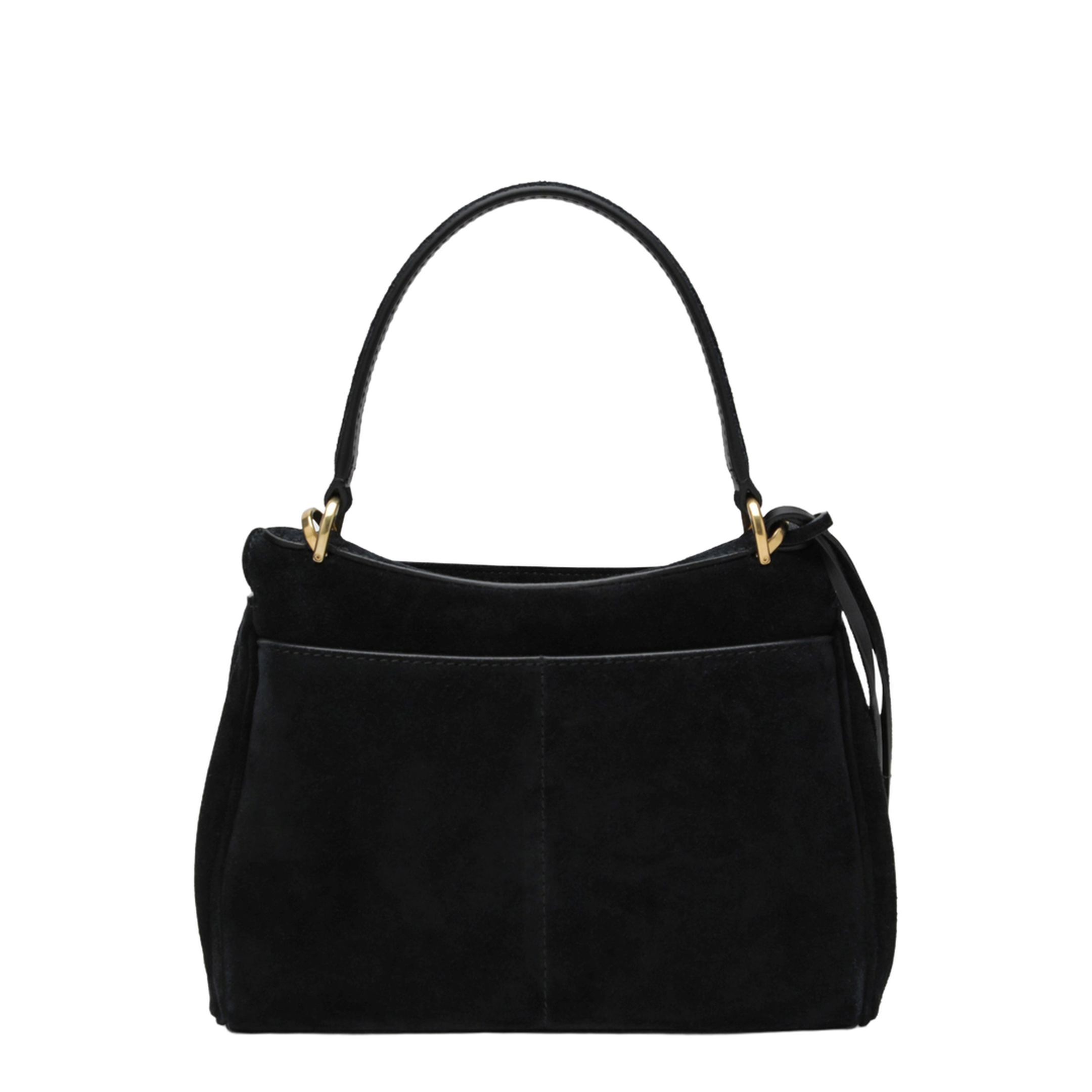 Black Suede Mini Rodeo Handbag