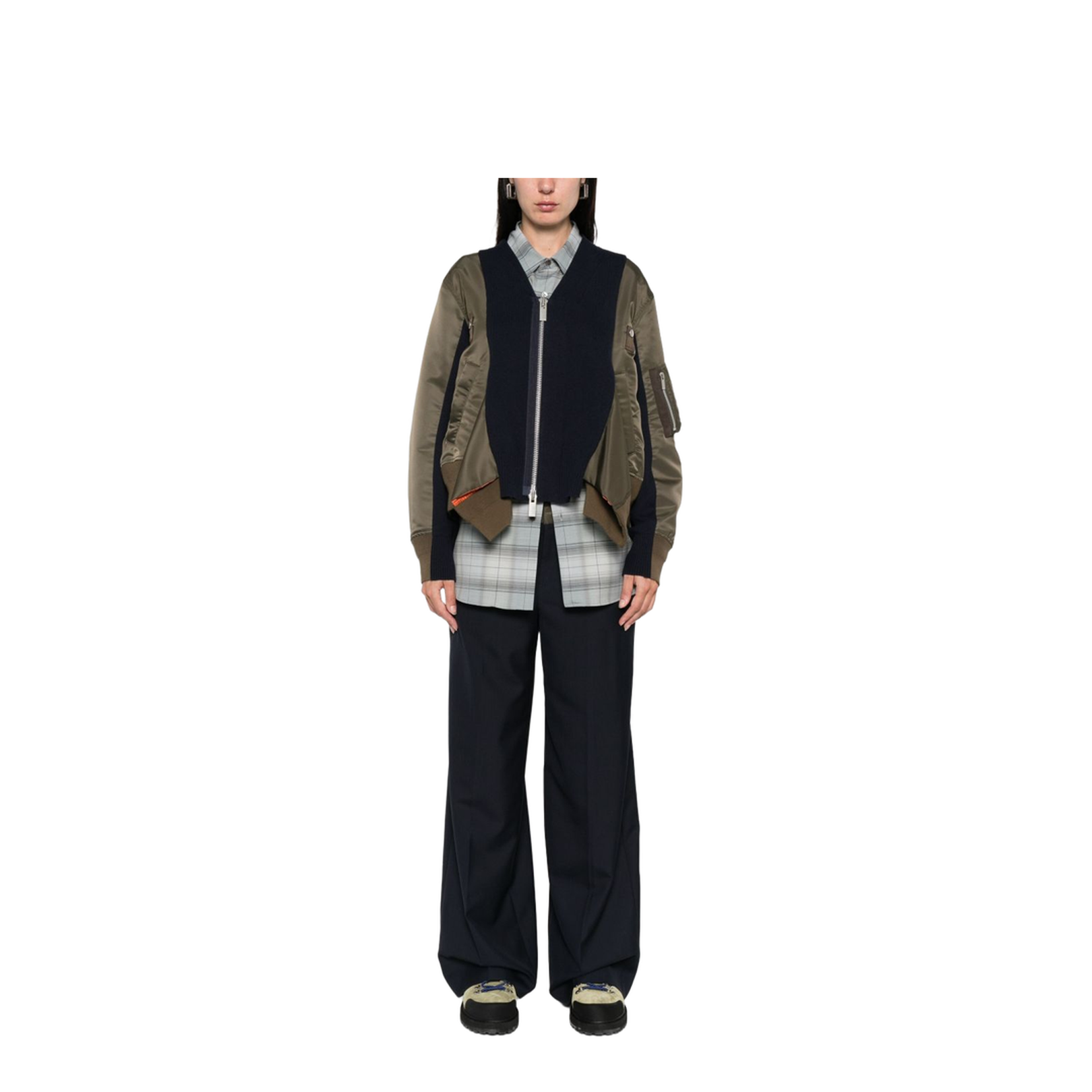 Green Cotton Blend Jacket