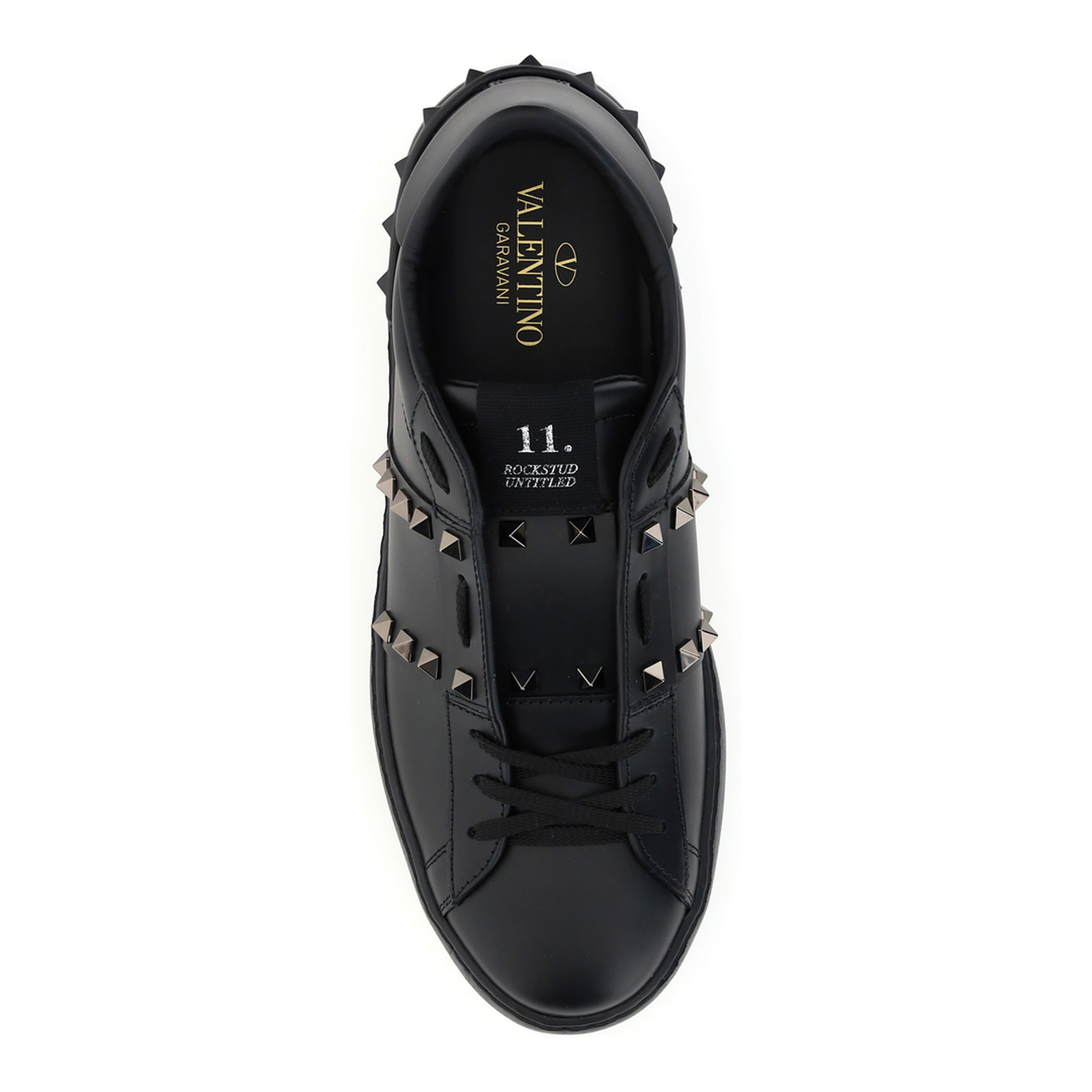 MAYFEYR - Valentino - Rockstud Untitled Calf Leather Sneakers - 9Y2S0931BXE