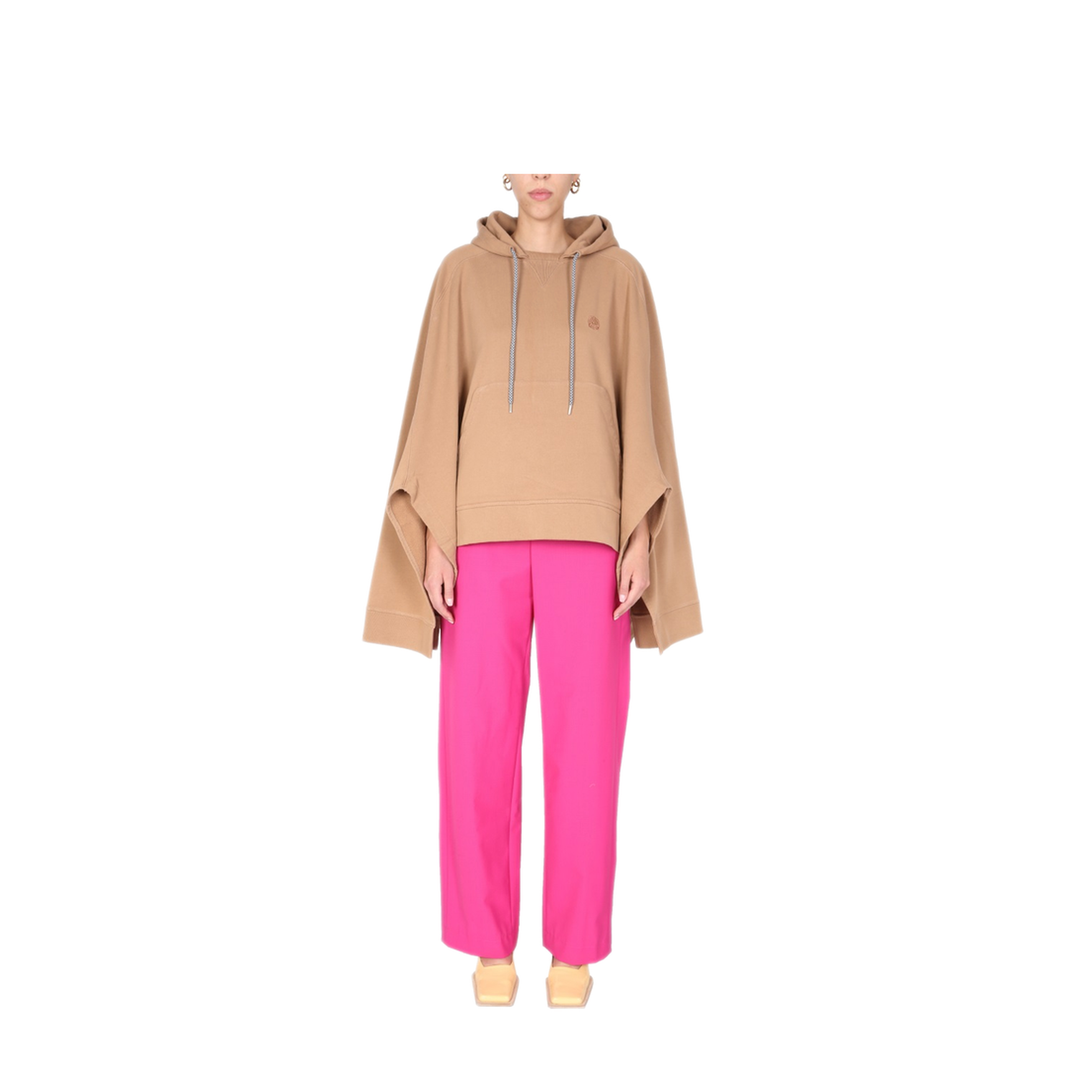 MAYFEYR - AMBUSH - Poncho Sweatshirt With Embroidered Logo - BWBC001F21FLE0016262