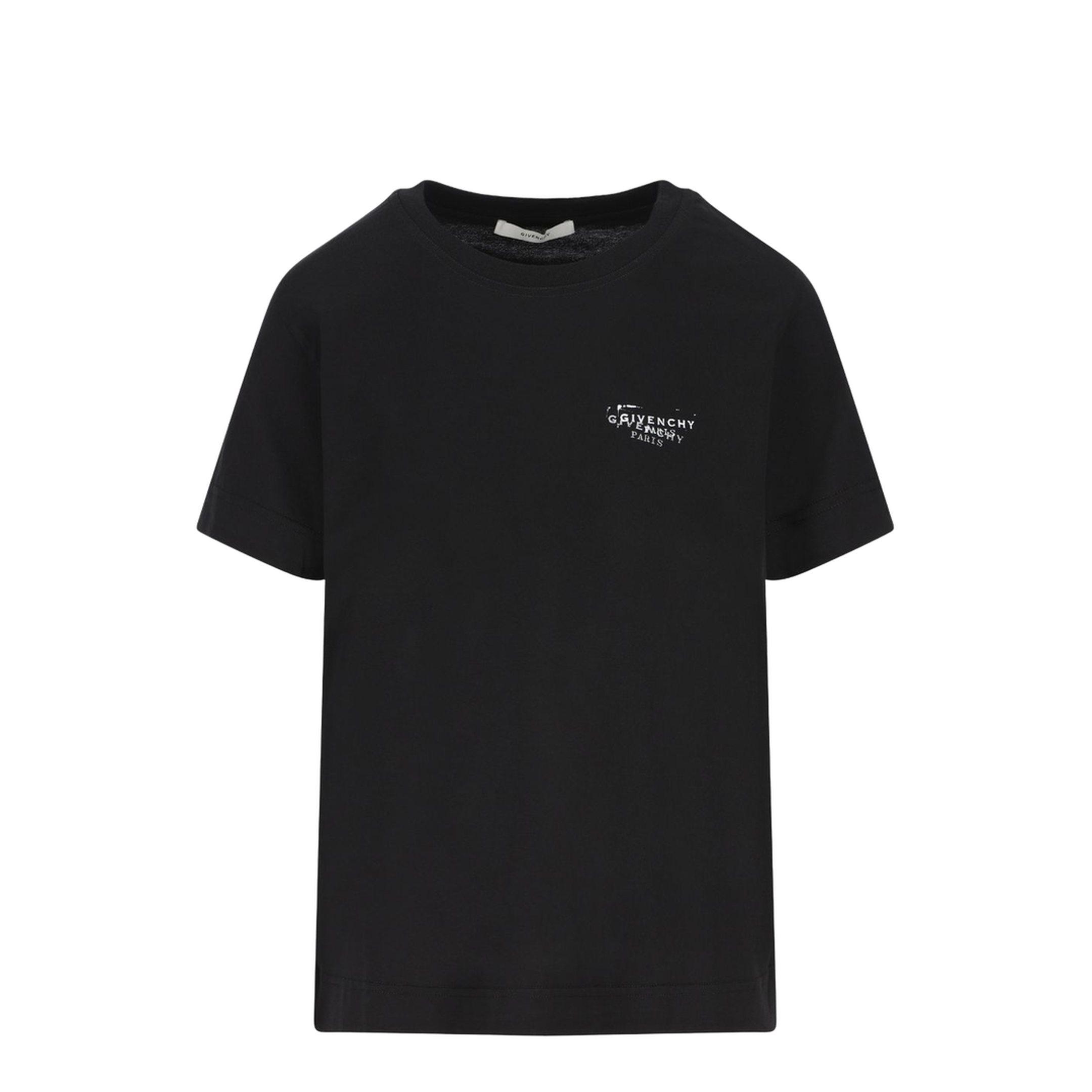 Black T-shirt with Stamp Print