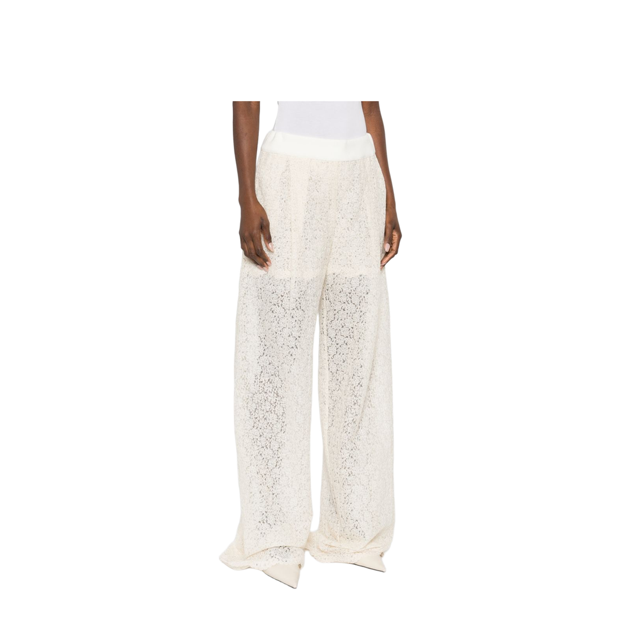 MAYFEYR - Ermanno Scervino - Trousers White - D482P360EQF20304