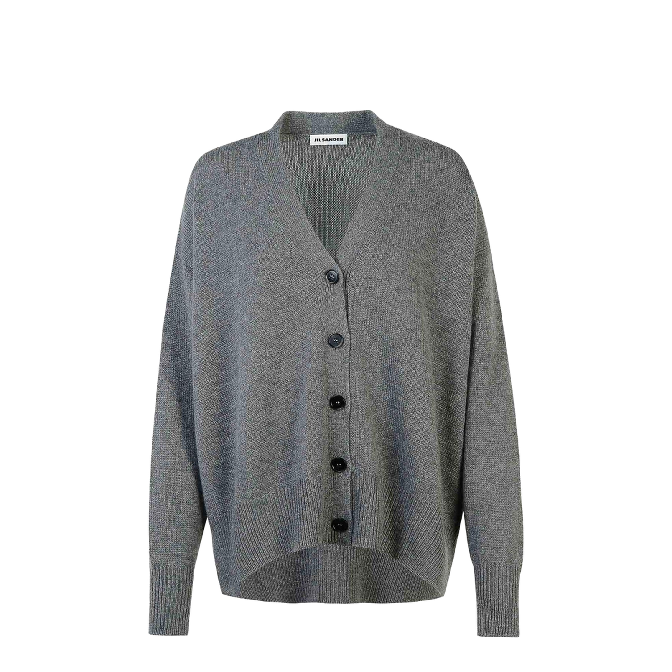Grey Cashmere Cardigan