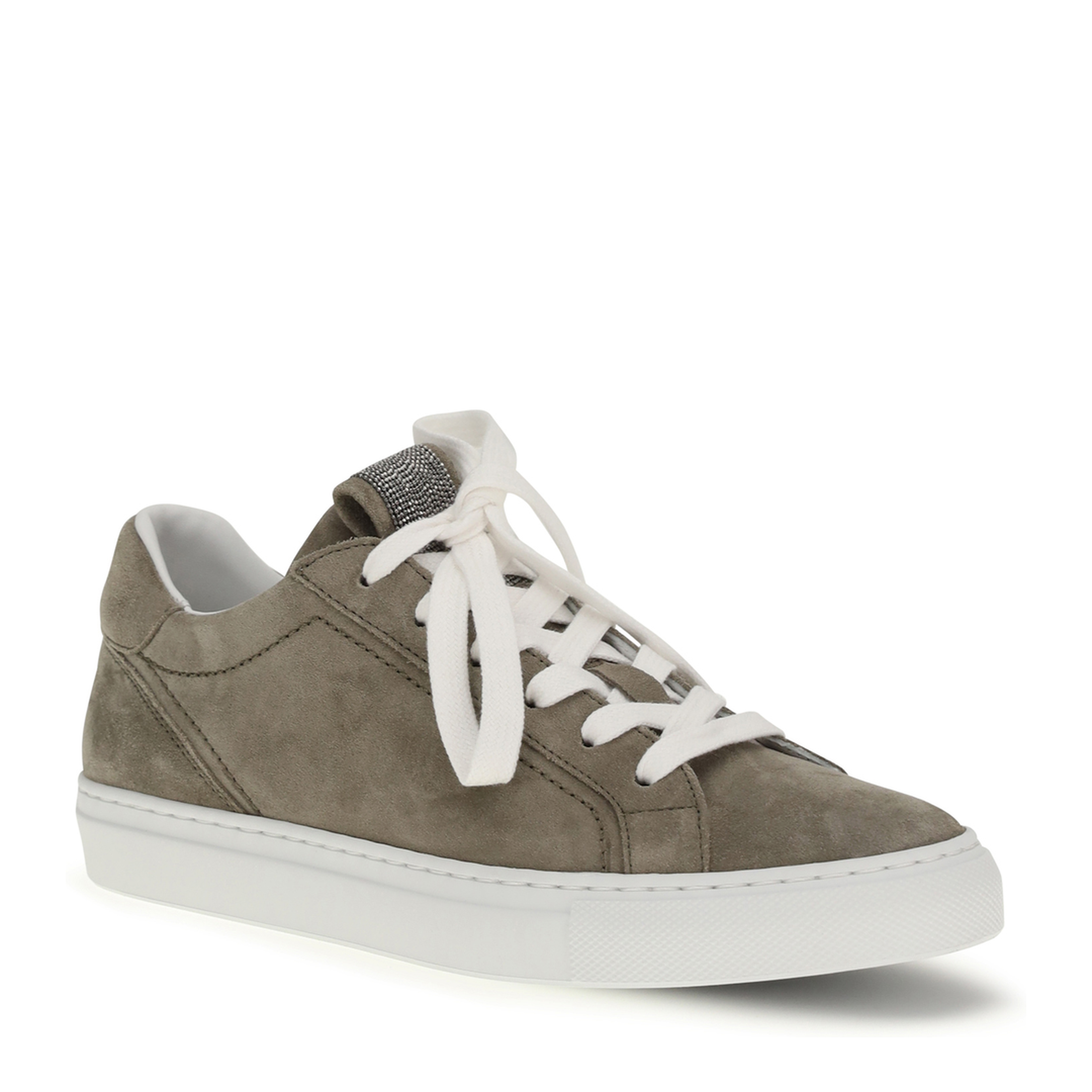 MAYFEYR - Brunello Cucinelli - Suede Sneakers With Precious Loop - MZSFG2525