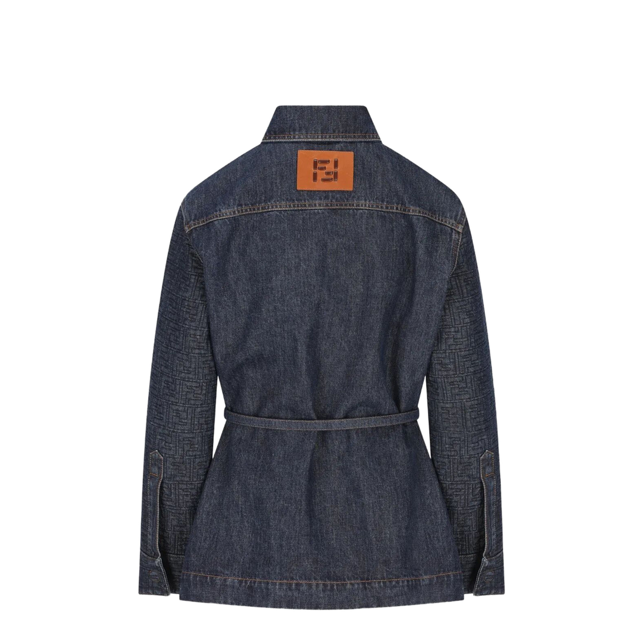 MAYFEYR - Fendi - Go-To Denim Shirt Jacket With Quilted Motif - FLF677AW82