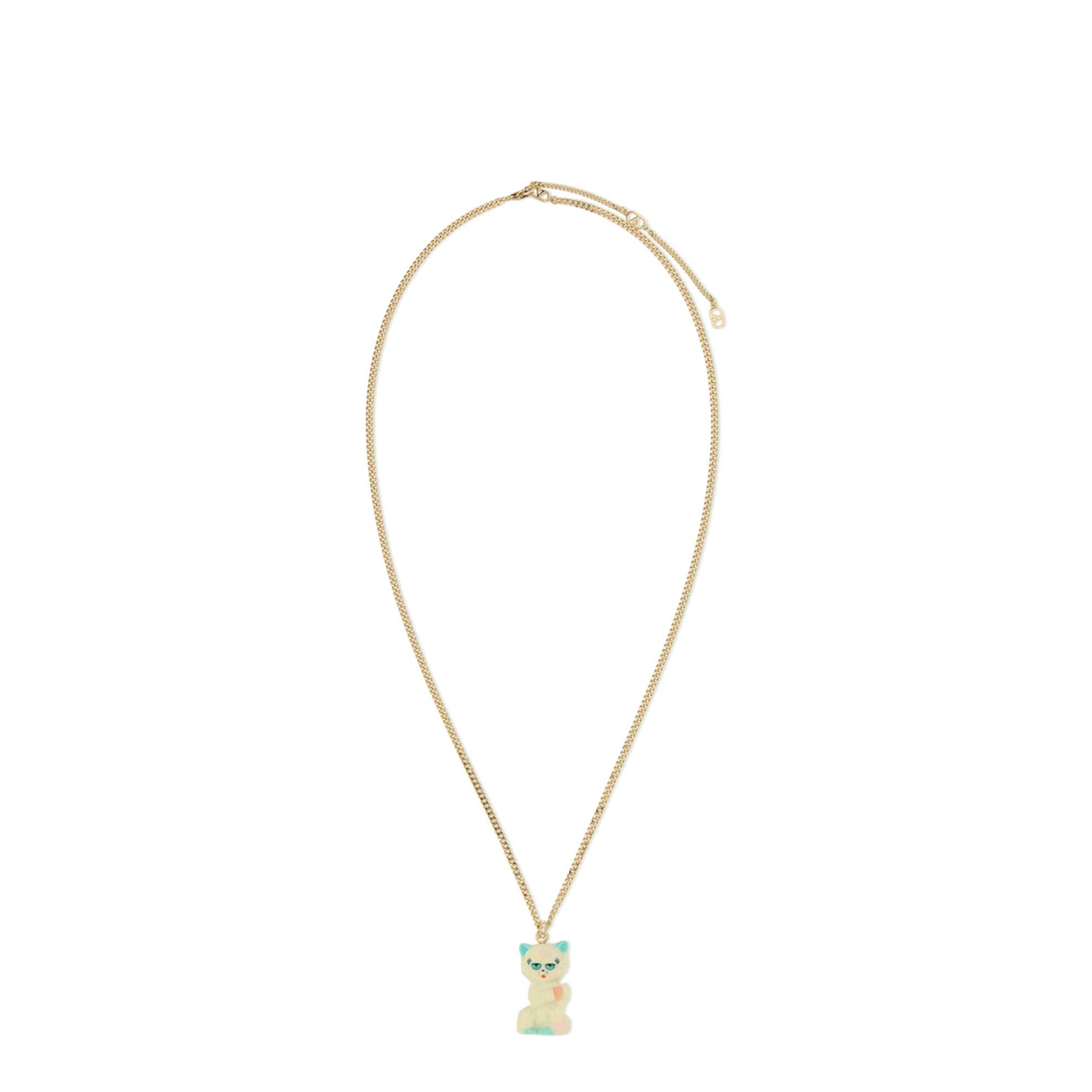 Chain Necklace with Le Chat de la Maison Pendant