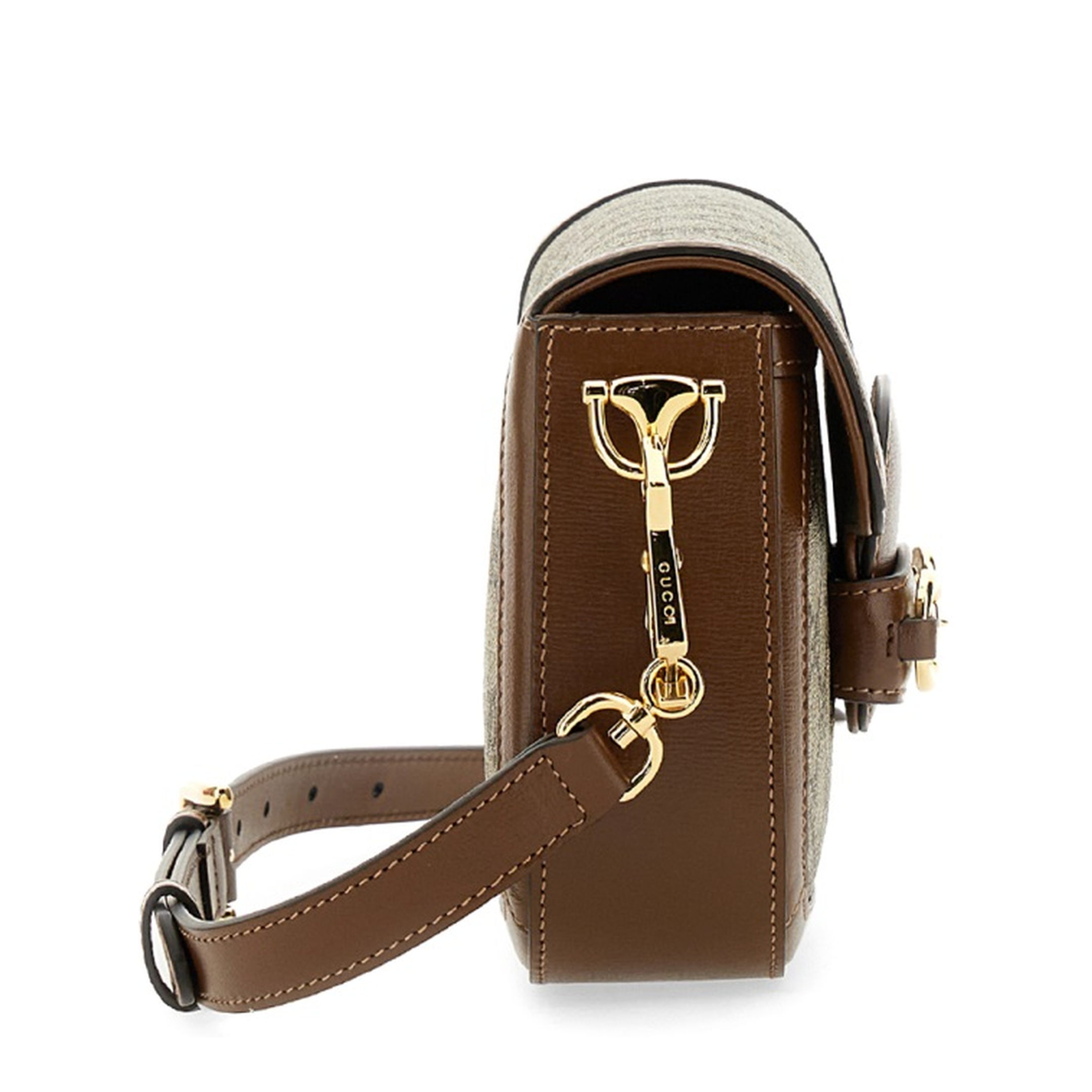 Horsebit 1955 Small Leather Shoulder Bag - Brown