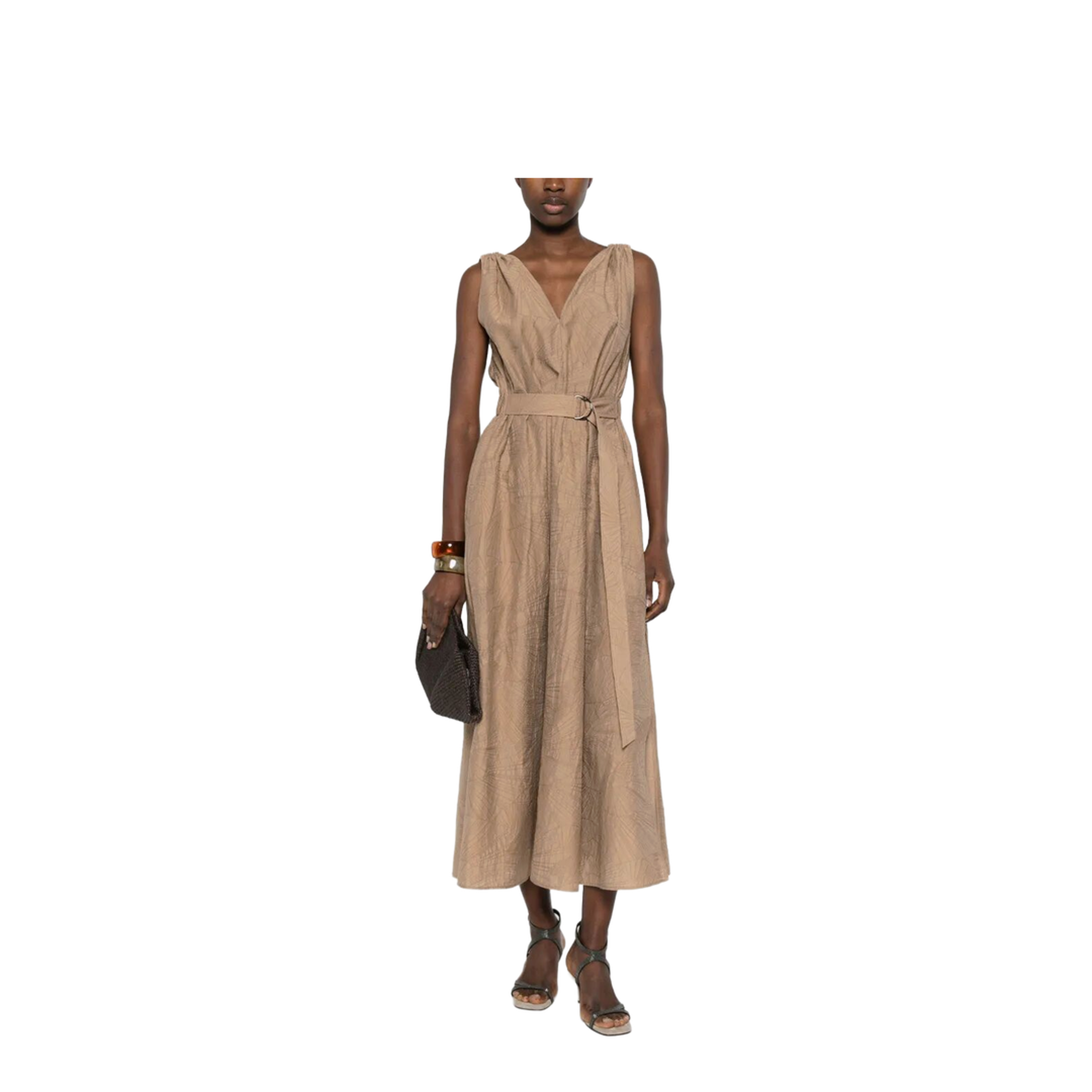 MAYFEYR - Brunello Cucinelli - Midi Dress With Floral Motif - MQ988A5092