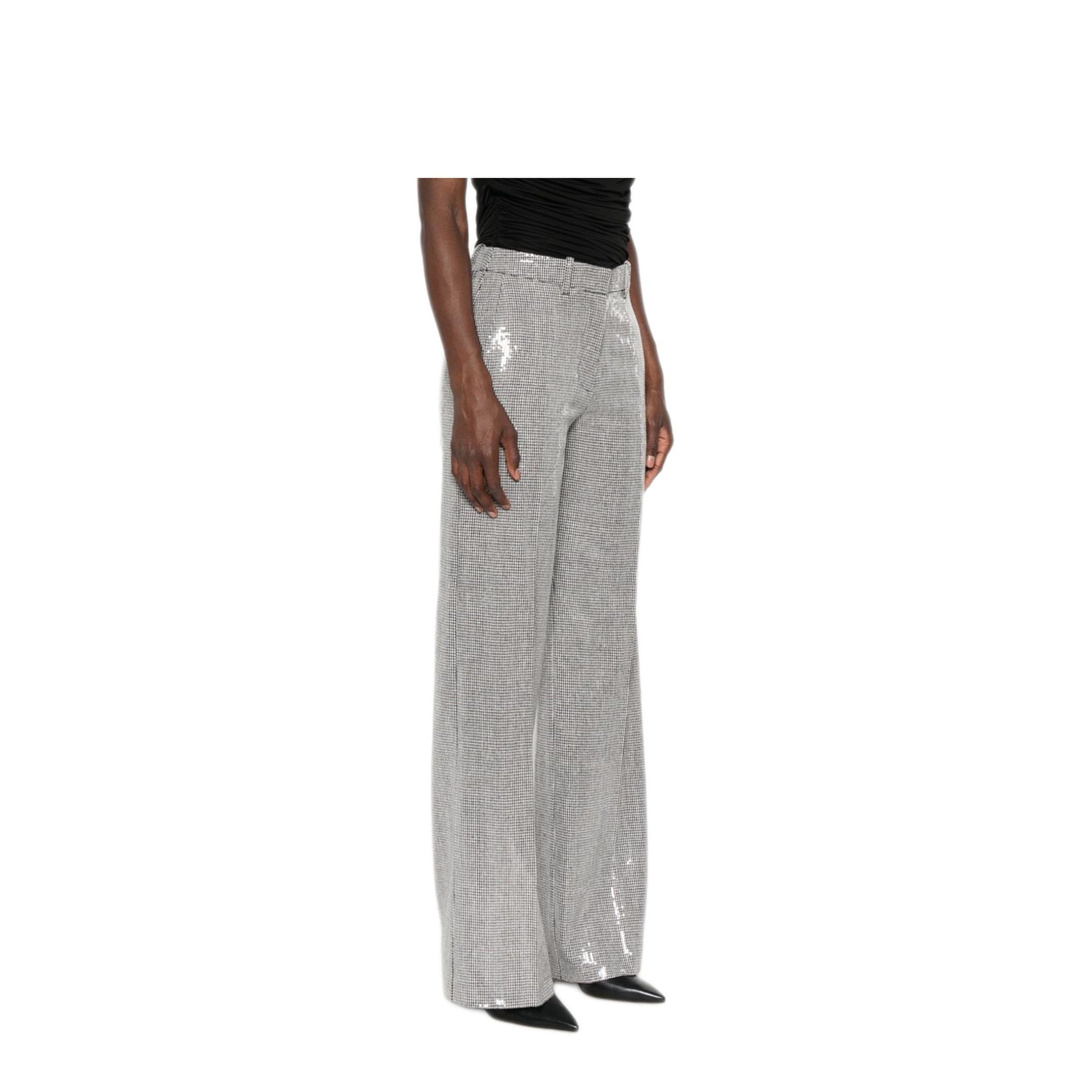MAYFEYR - Ermanno Firenze - Trousers Silver - D49EP038EZ3MF062