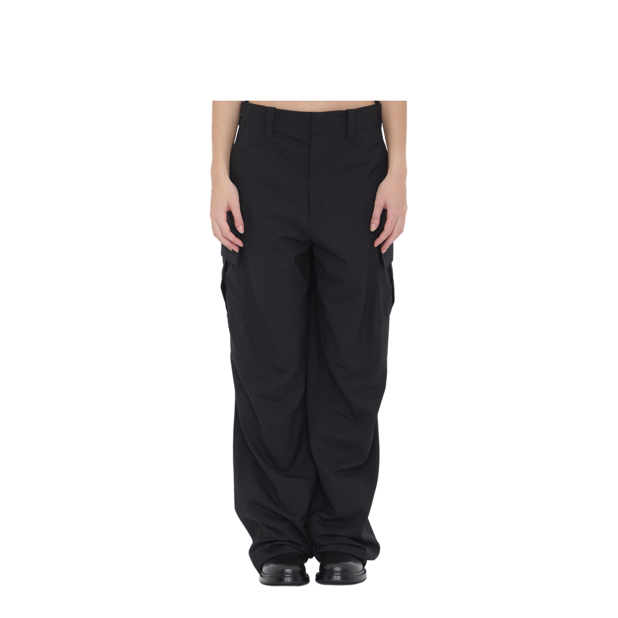 MAYFEYR - Bottega Veneta - Fine Wool Cargo Pants In Black - 845972V4XP01000