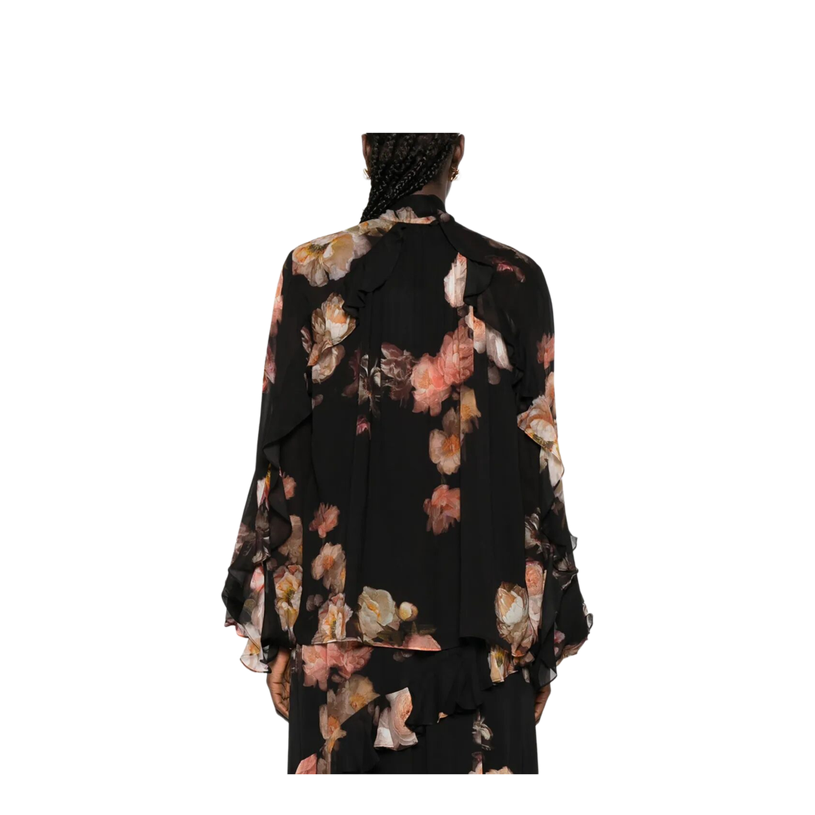 Hypnotic Satin Shirt Denim Paisley