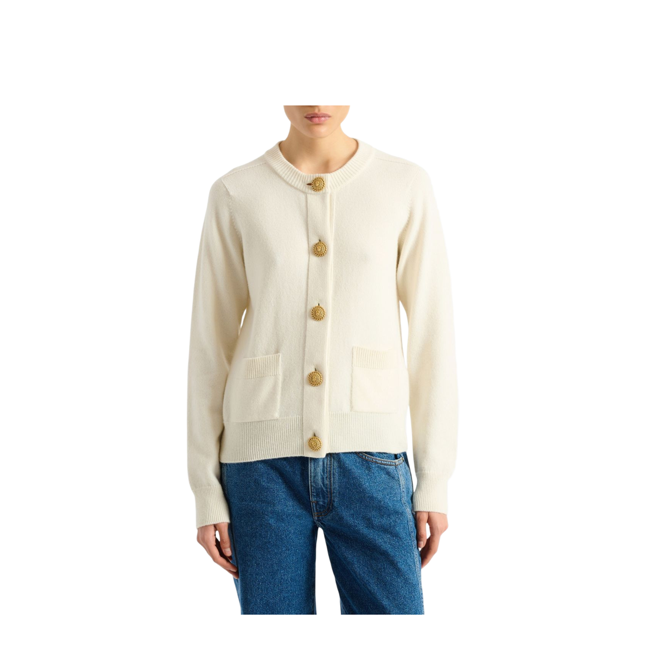 MAYFEYR - Balmain - Sweaters White - HF1KL917KI870KA