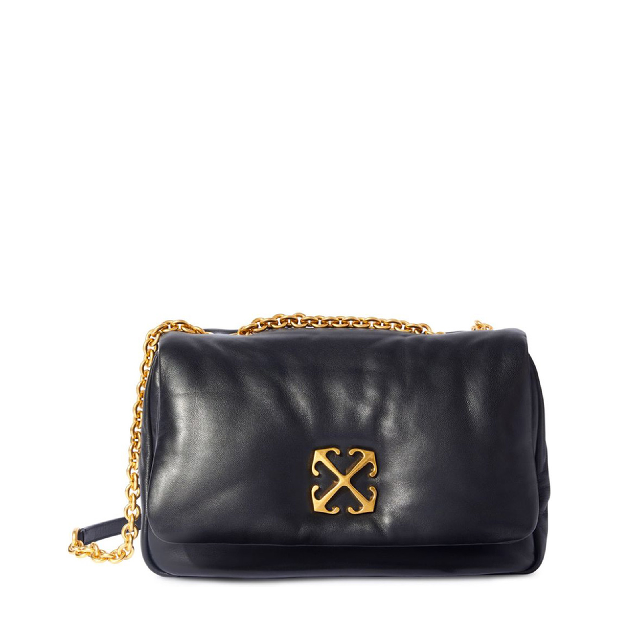 Jitney Puffer Shoulder Bag Black