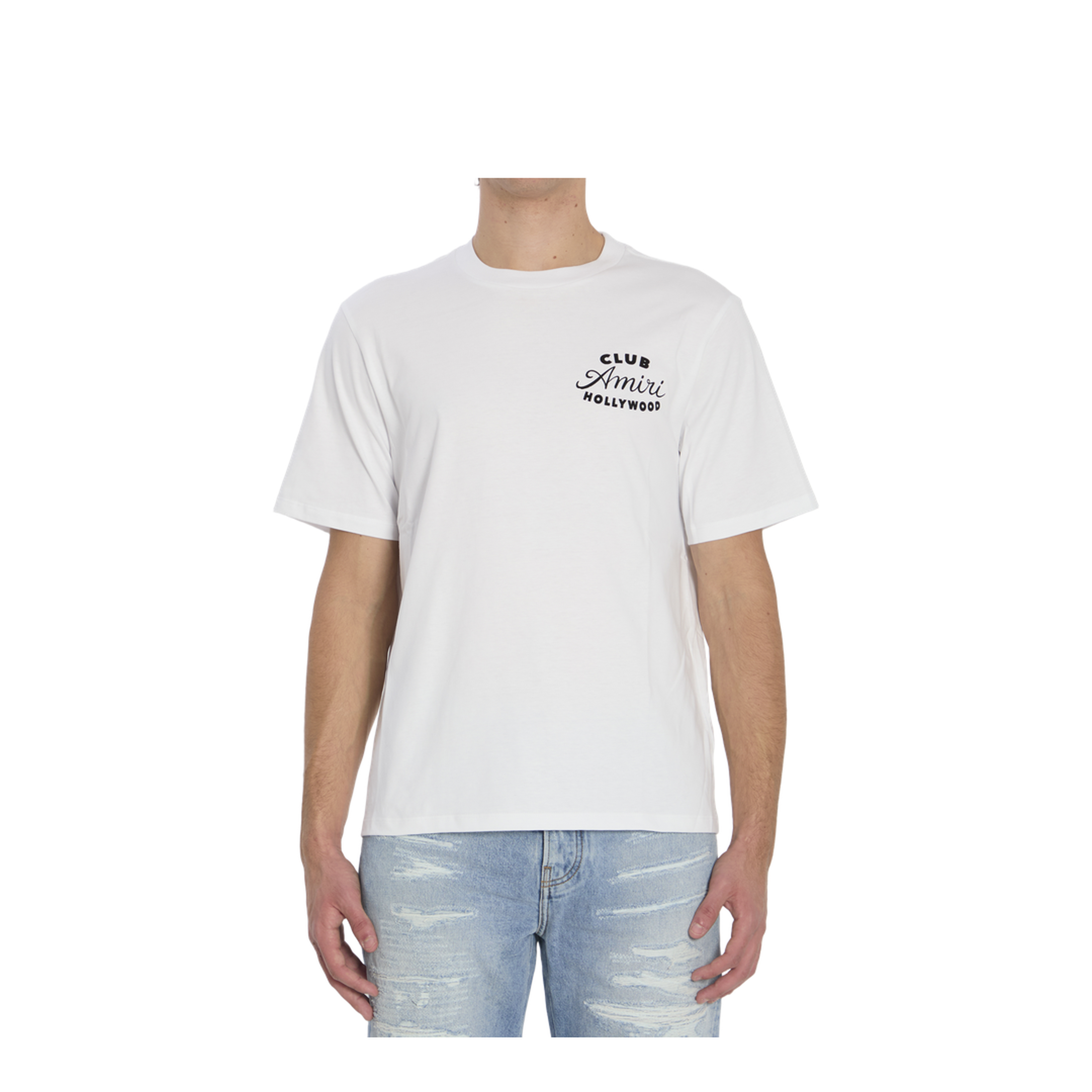 White Crewneck T-Shirt Cotton