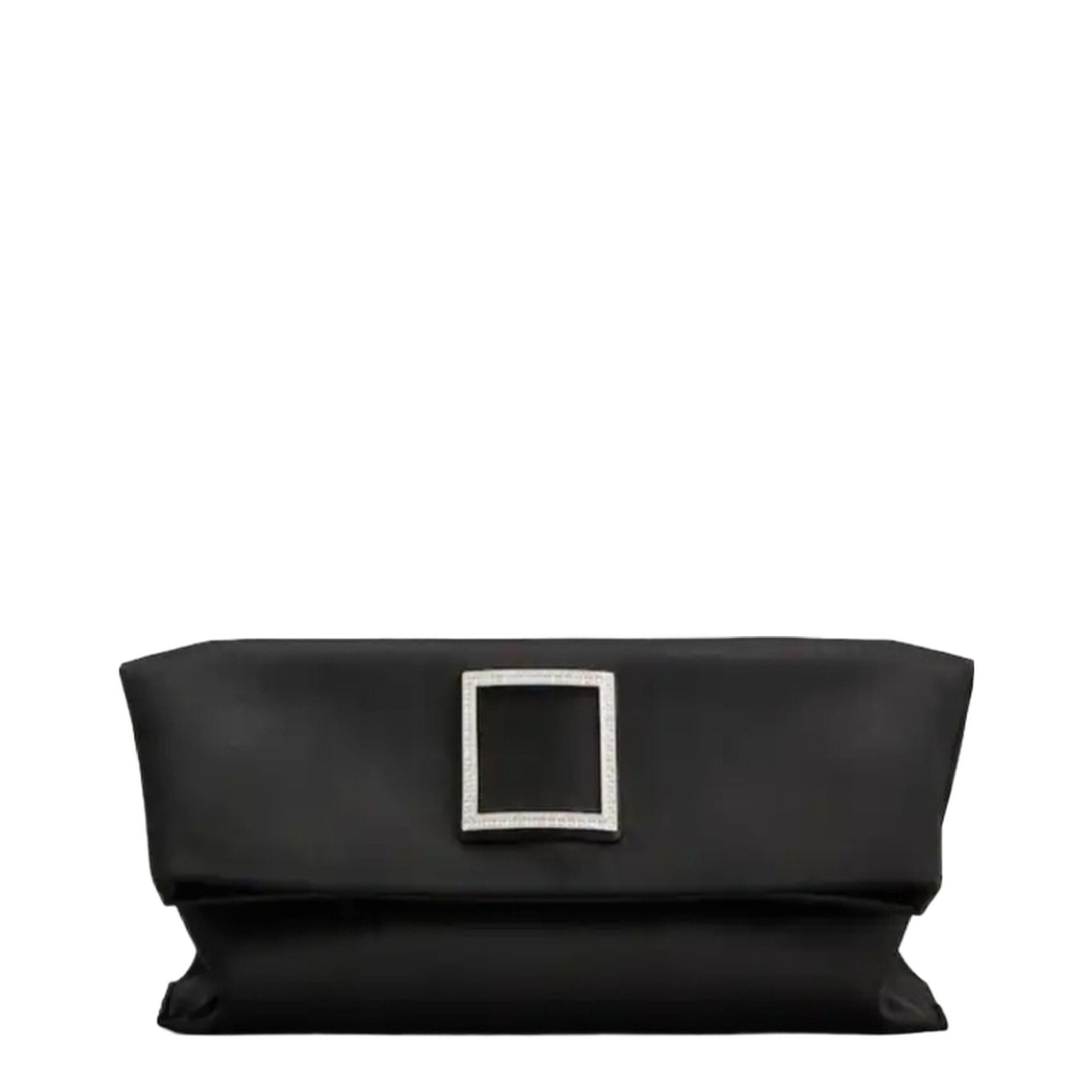 Trompette Clutch Satin Black