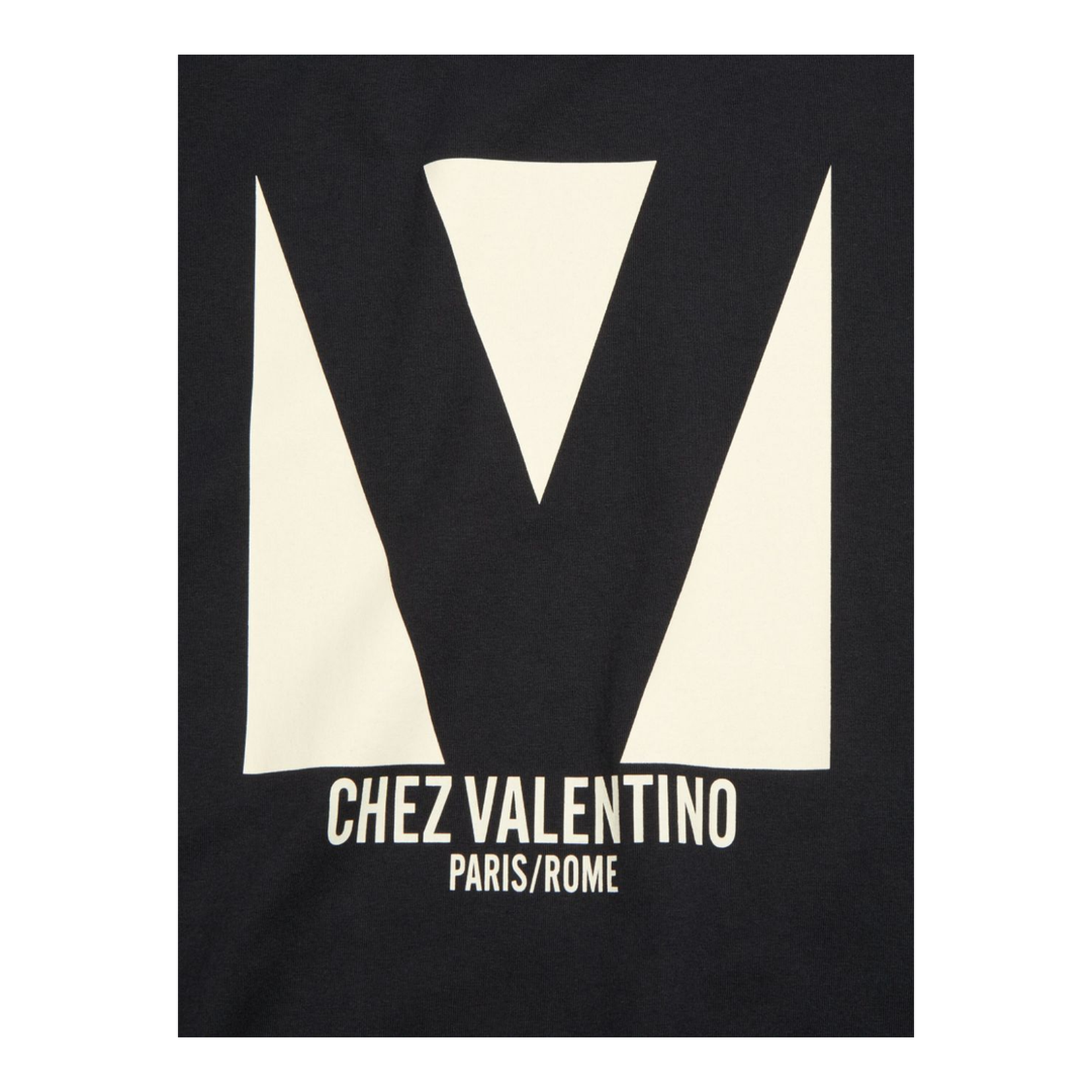Black Cotton Logo Print T-shirt