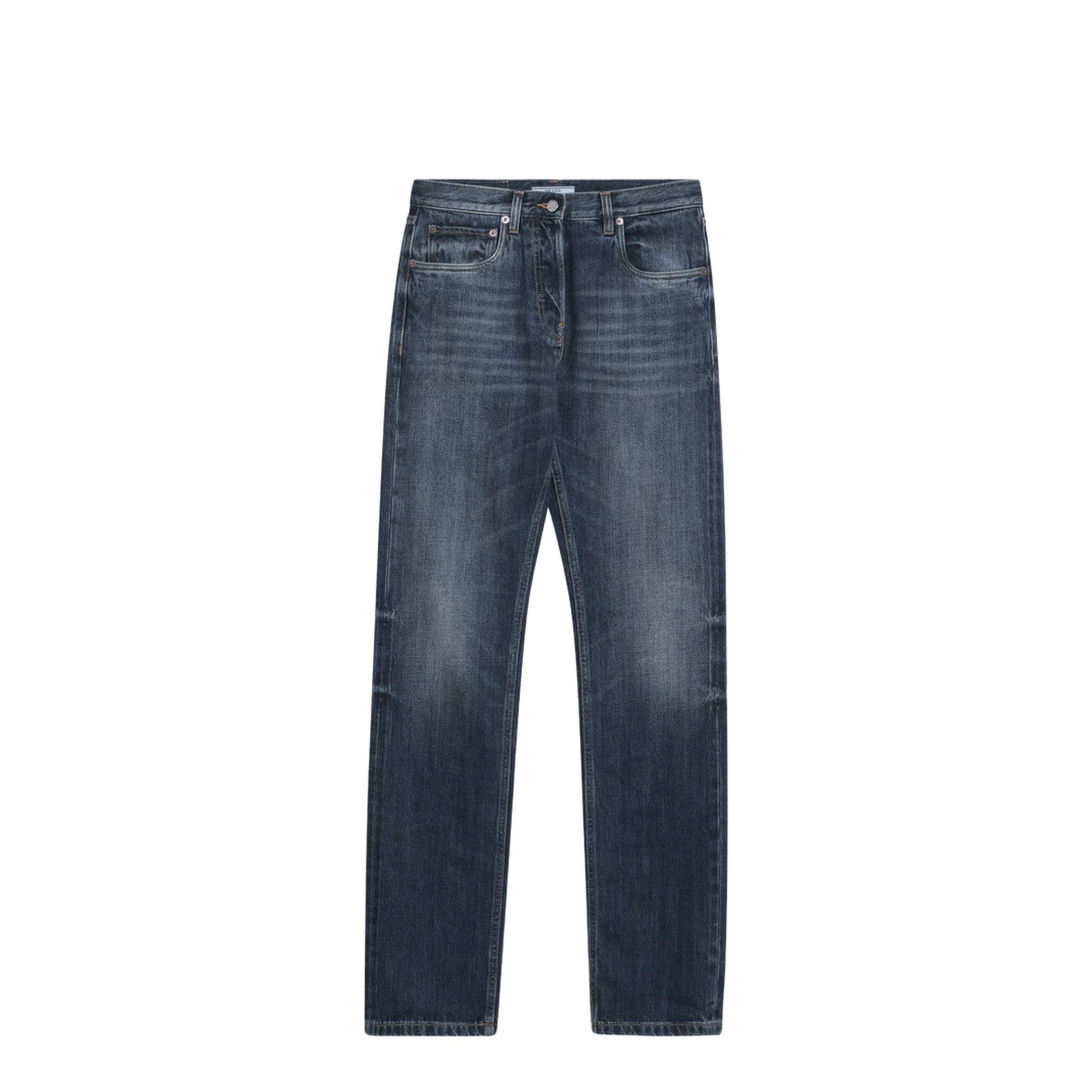 Blue Washed-Out Jeans