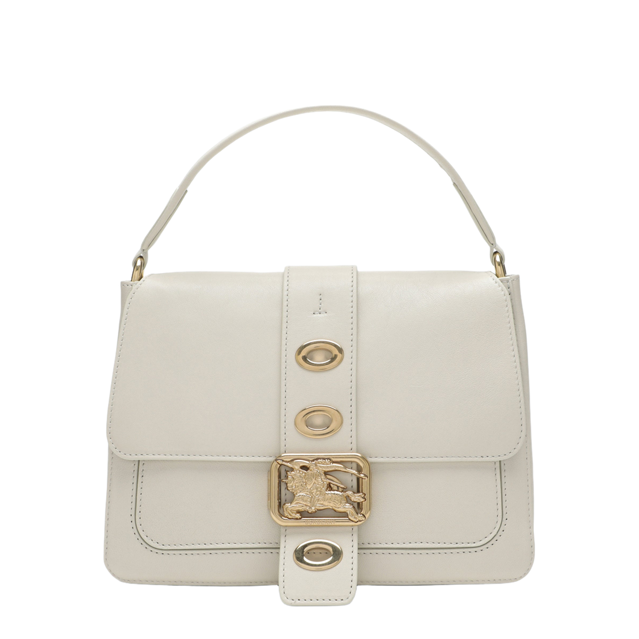 MAYFEYR - Burberry - Small Rider Shoulder Bag In Beige Lambskin - 8125210176067B7348