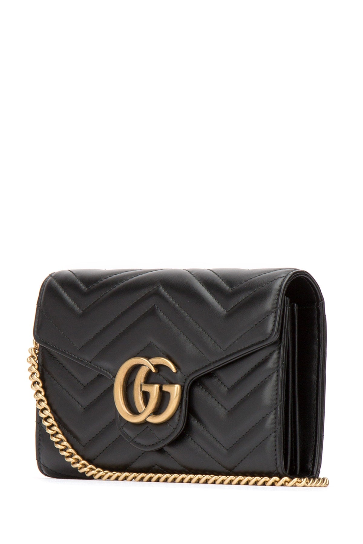 GG Marmont Matelassé Shoulder Bag, Gold Hardware