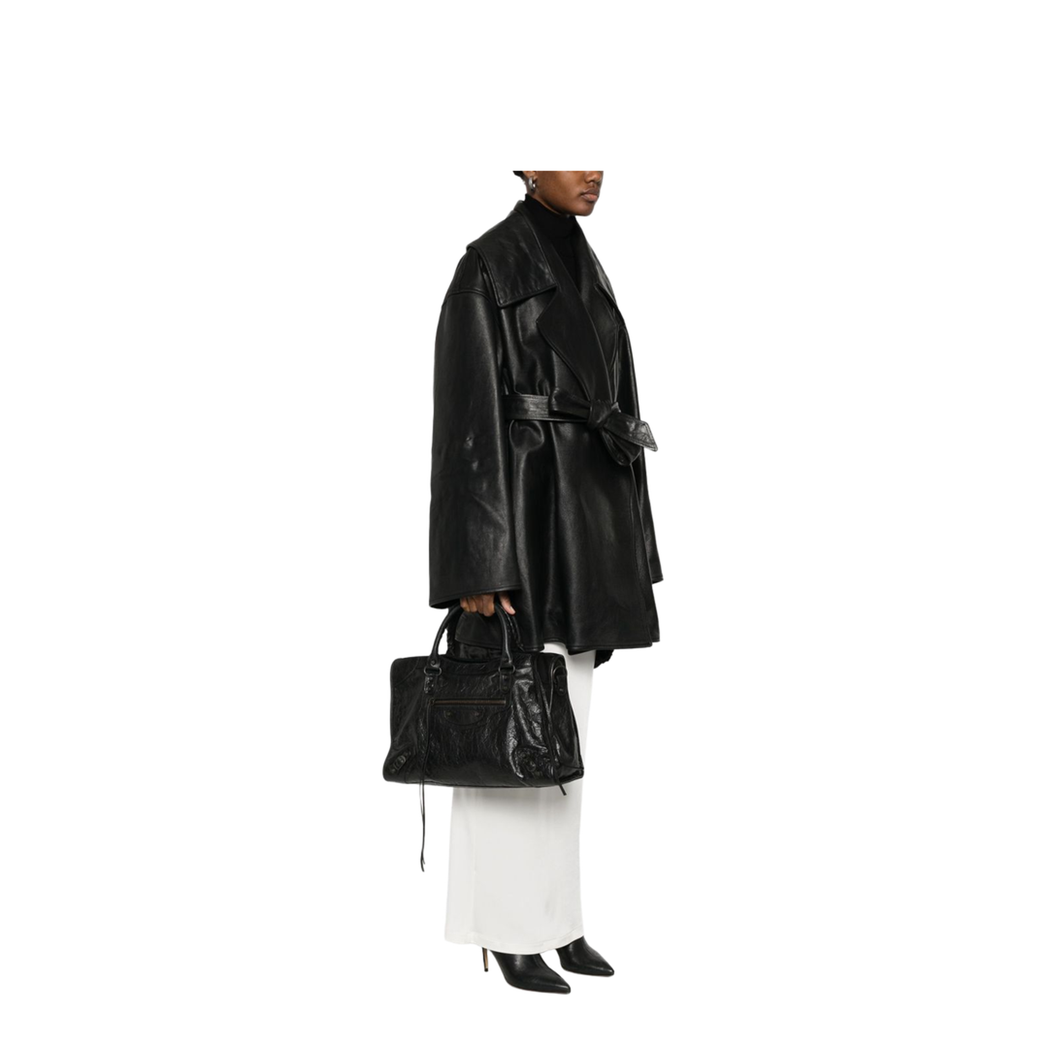 Le City Medium Calfskin Bag - Black
