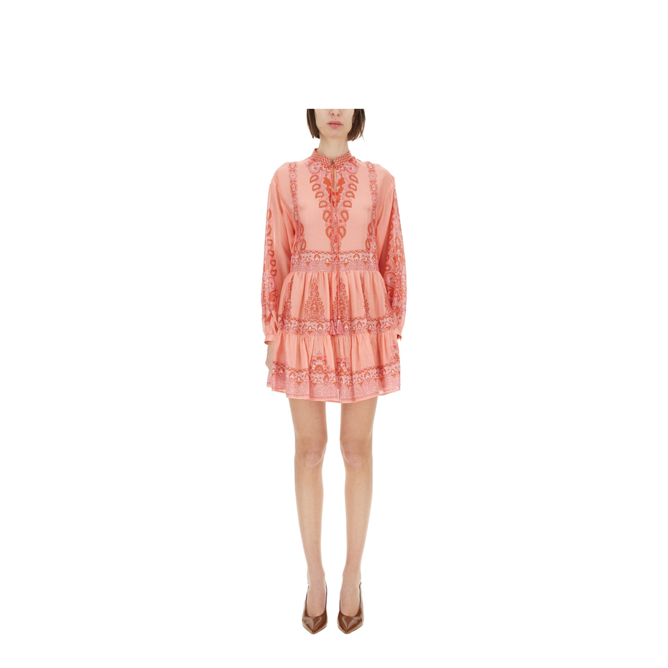 Paisley Print Mini Dress