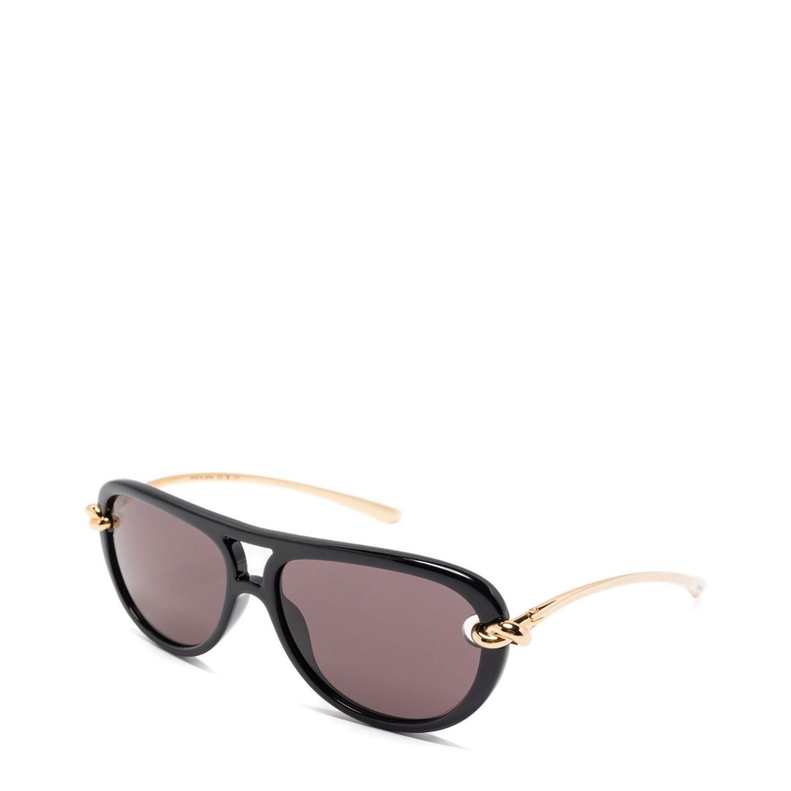 Knot Aviator Sunglasses in Black/Grey