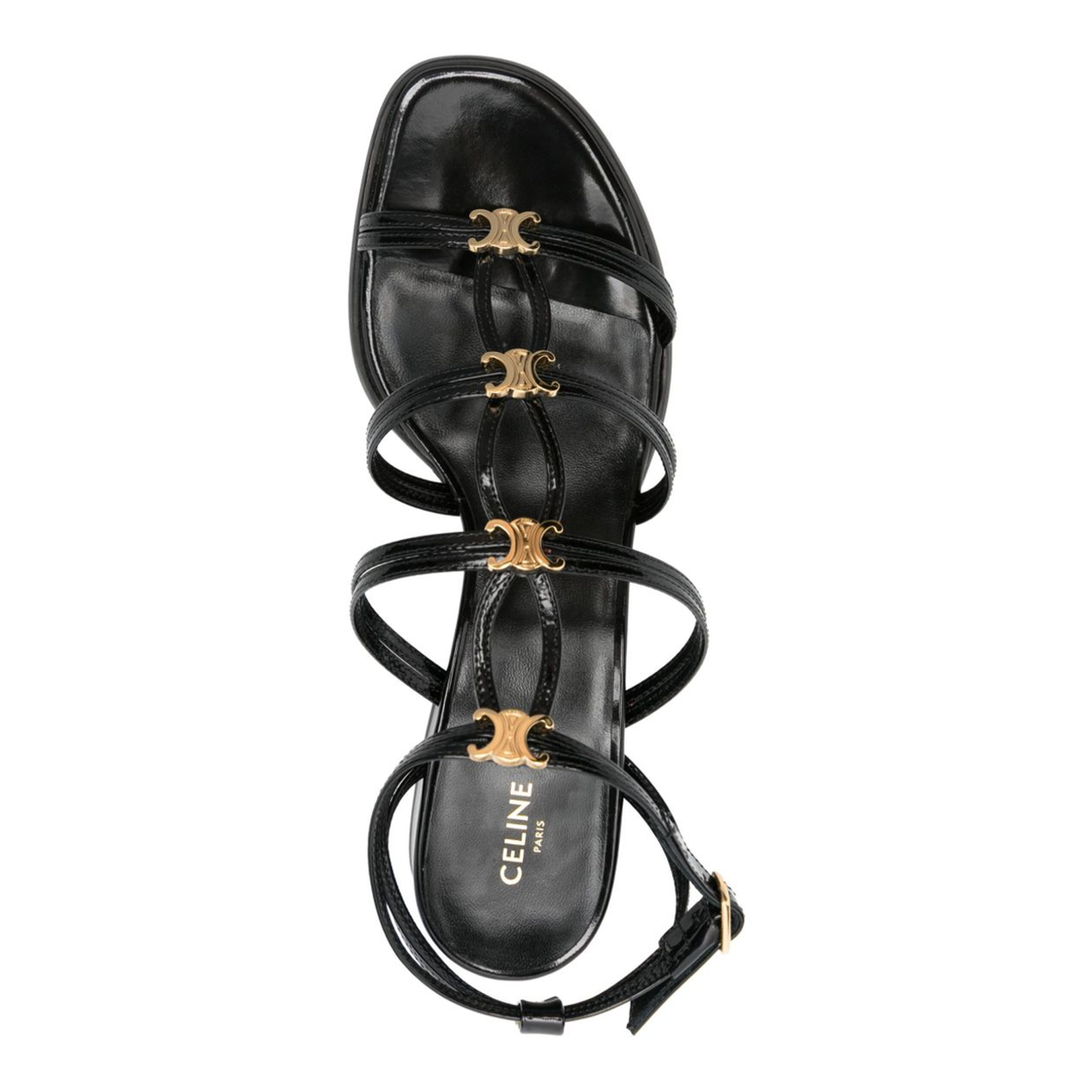 Buckle Fastening Leather Insole