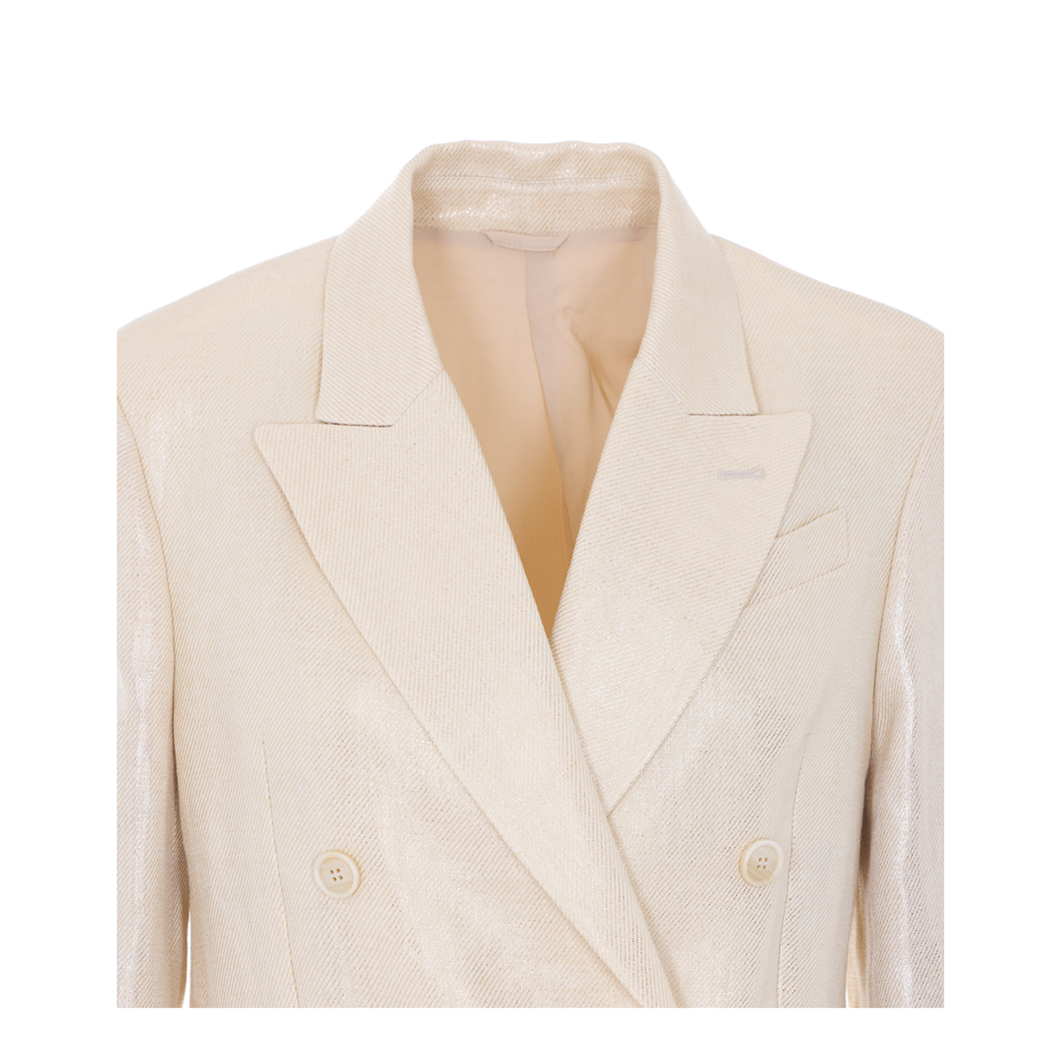 Women's Double-Breasted Blazer - Natural