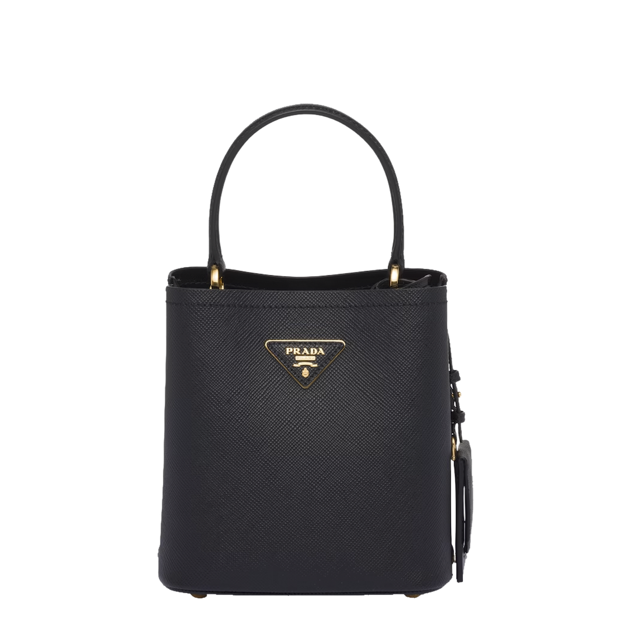Small Saffiano Leather Panier Bag
