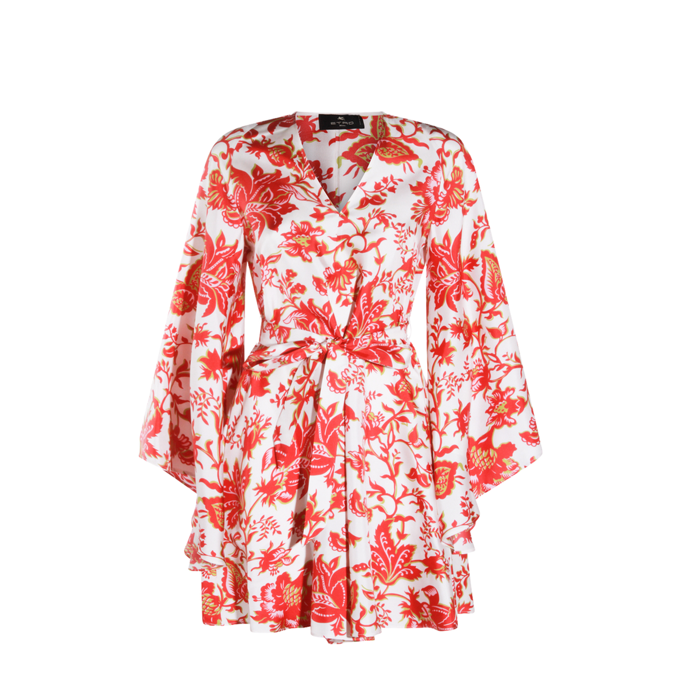 Cotton Mini Dress Red/White