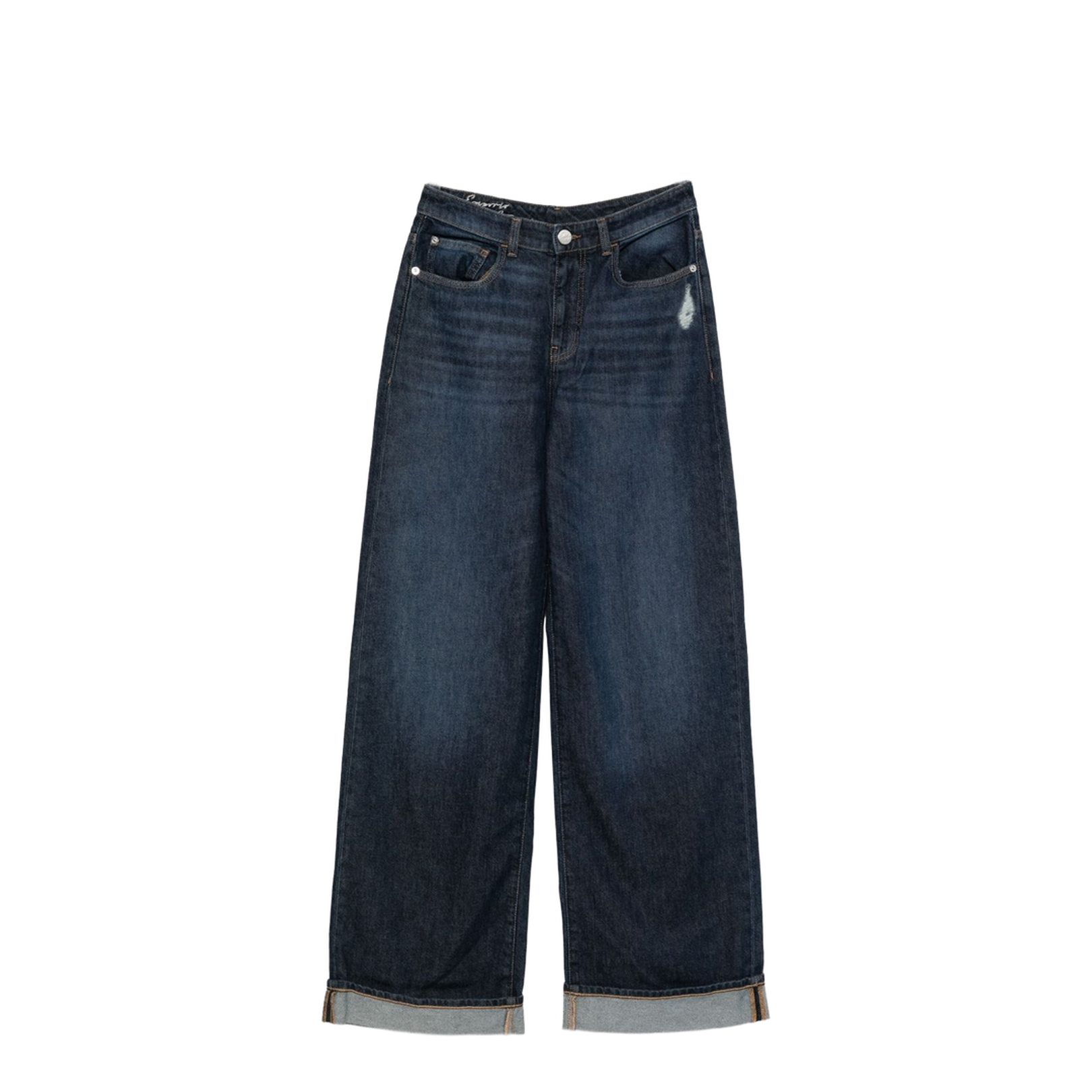 Wide-Leg Denim Jeans