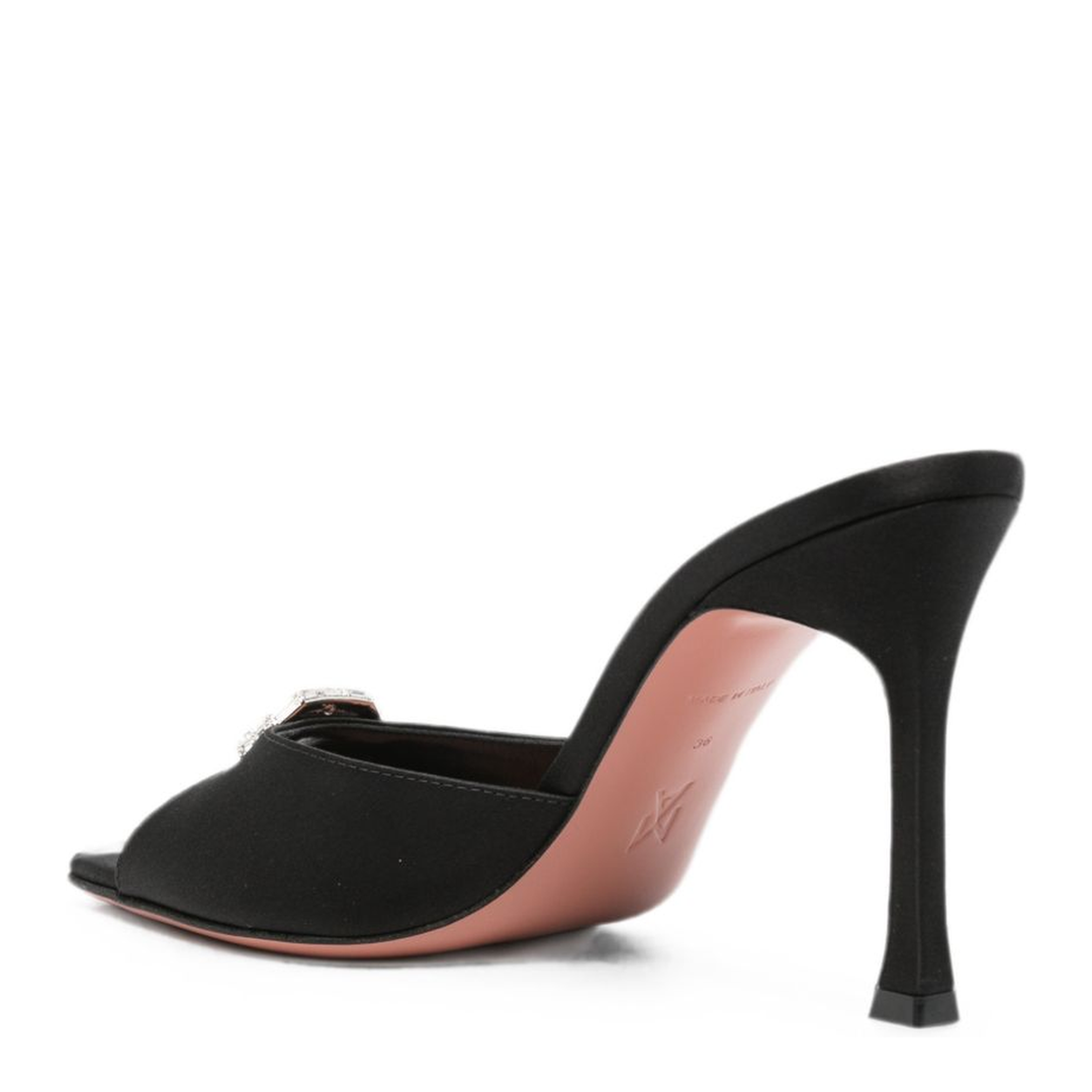 MAYFEYR - Amina Muaddi - Sandals Black - 17S366395MINBLACKSATIN