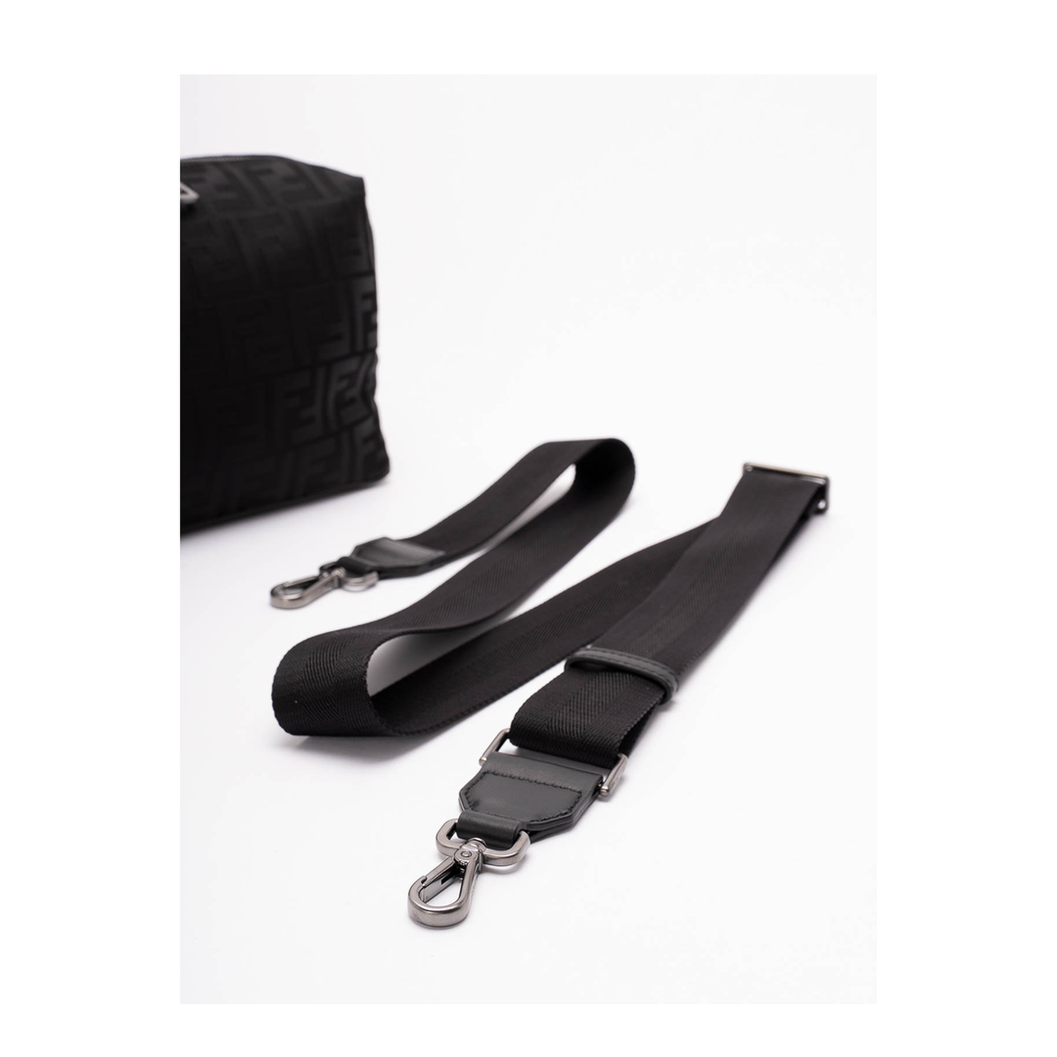 Medium Fabric Black Bag